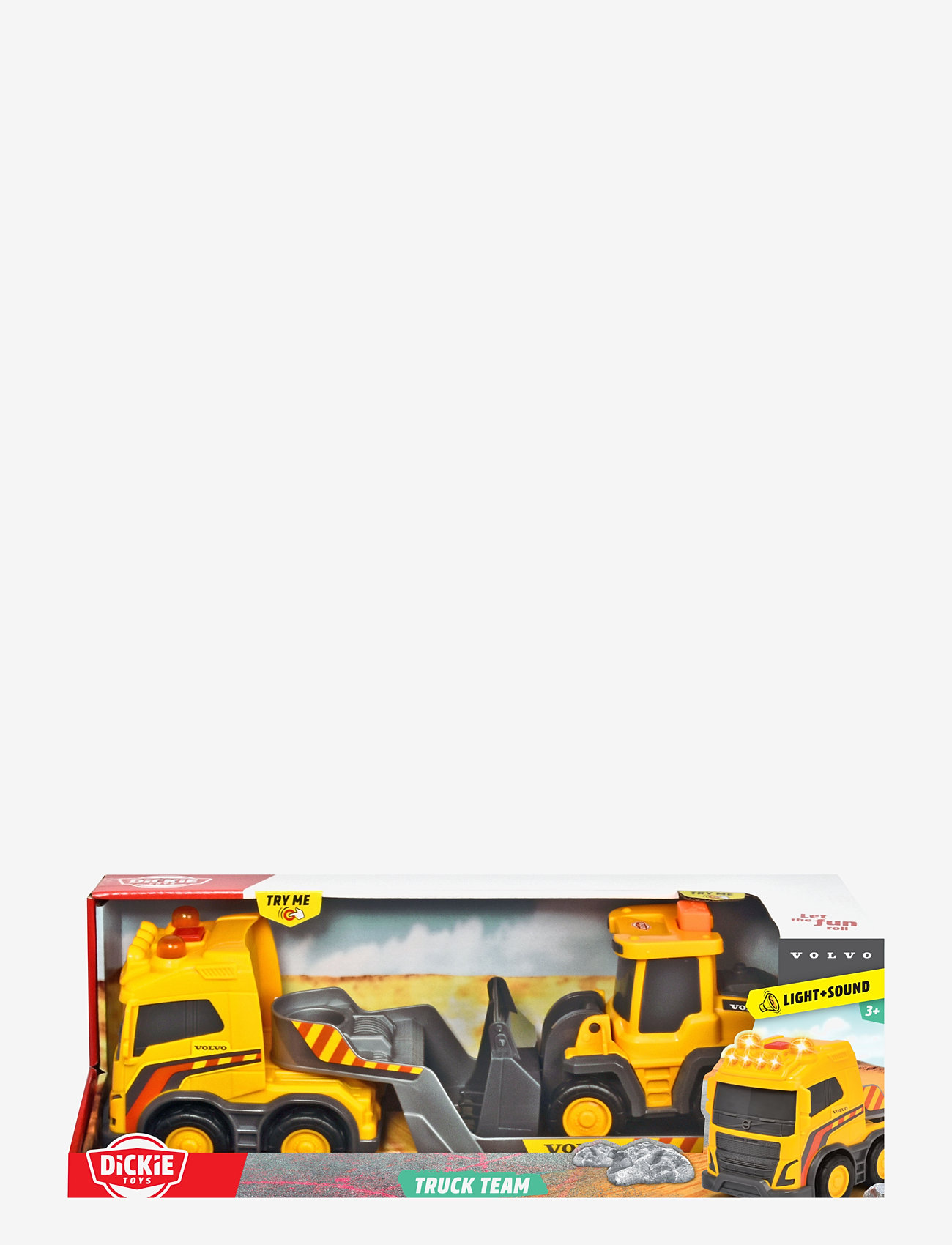 Dickie Toys - Dickie Toys Volvo Truck Team - byggekøretøjer - yellow - 2