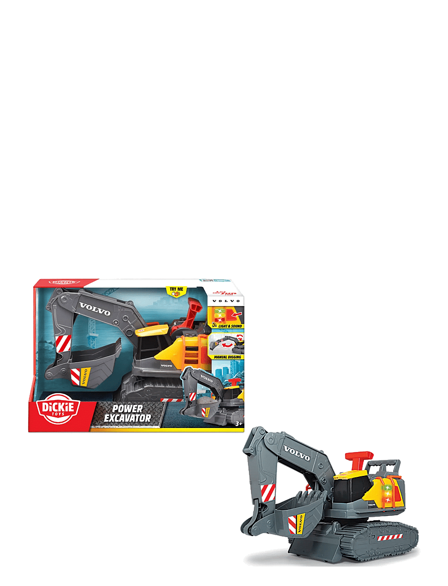 Dickie Toys - Volvo Power Excavator - baufahrzeuge - multi coloured - 0