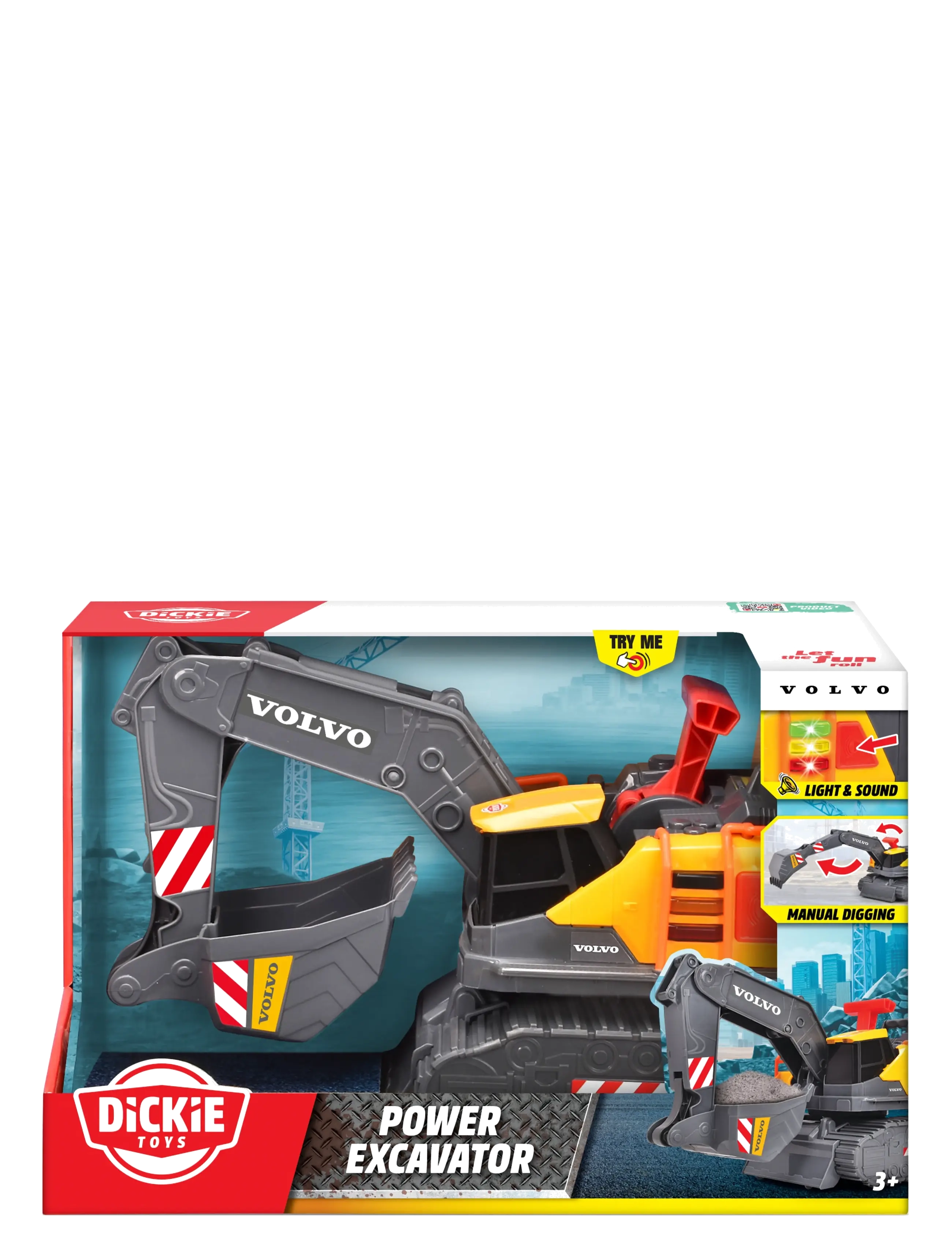 Dickie Toys - Volvo Power Excavator - baufahrzeuge - multi coloured - 5