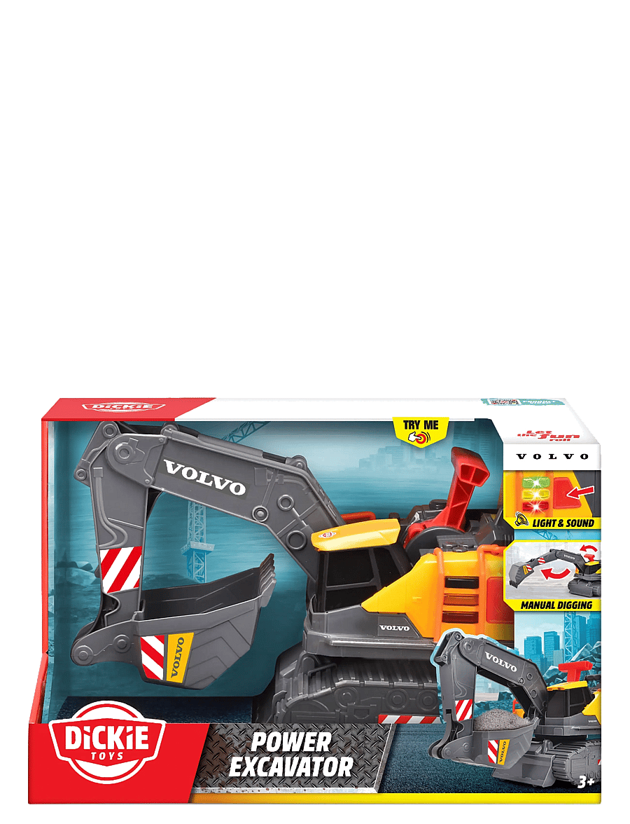 Dickie Toys - Volvo Power Excavator - baufahrzeuge - multi coloured - 5