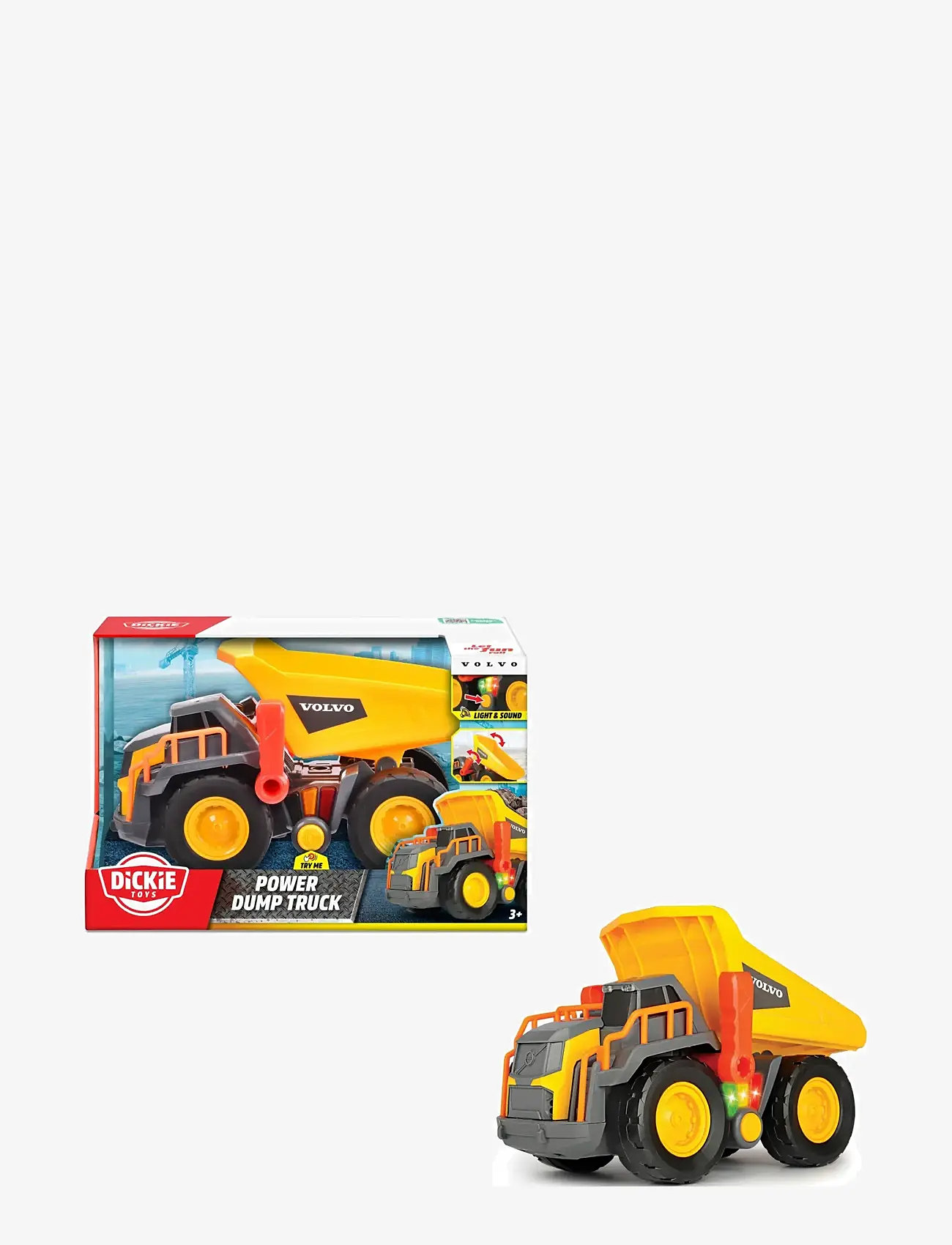 Dickie Toys - Volvo Power Dump Truck - byggmaskiner - multi coloured - 0