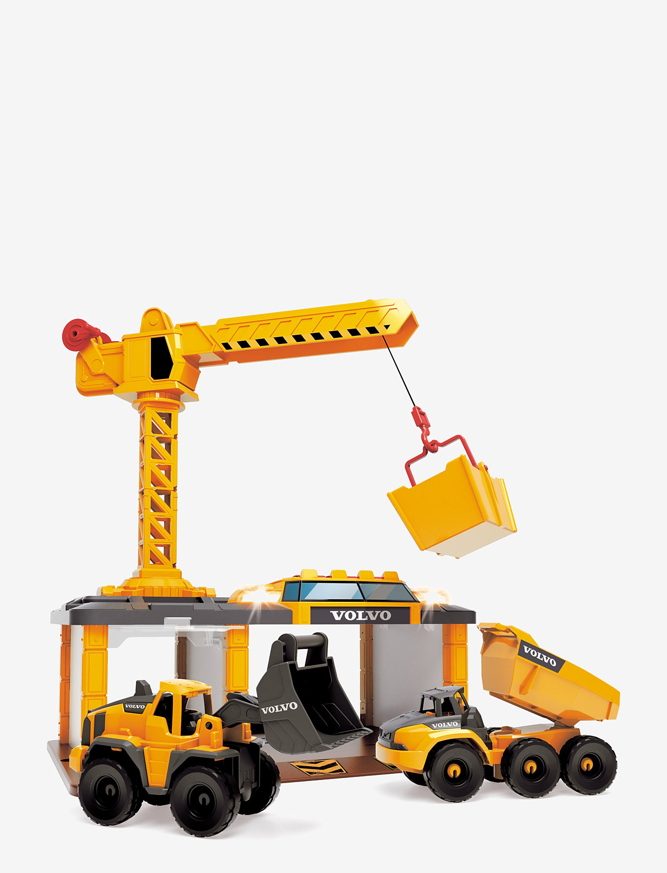 Dickie Toys - Dickie Toys Volvo Construction Station - byggekøretøjer - yellow - 1