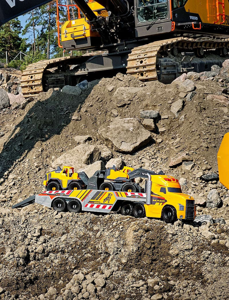 Dickie Toys - Mack/Volvo Heavy Loader Truck - ehitusautod - yellow - 0