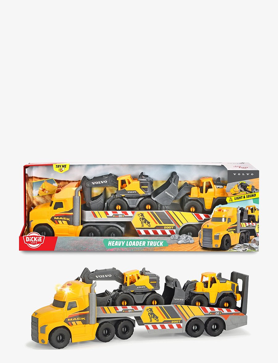 Dickie Toys - Mack/Volvo Heavy Loader Truck - baufahrzeuge - yellow - 3