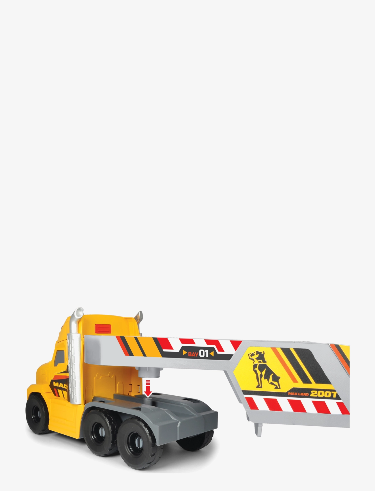 Dickie Toys - Mack/Volvo Heavy Loader Truck - byggmaskiner - yellow - 5