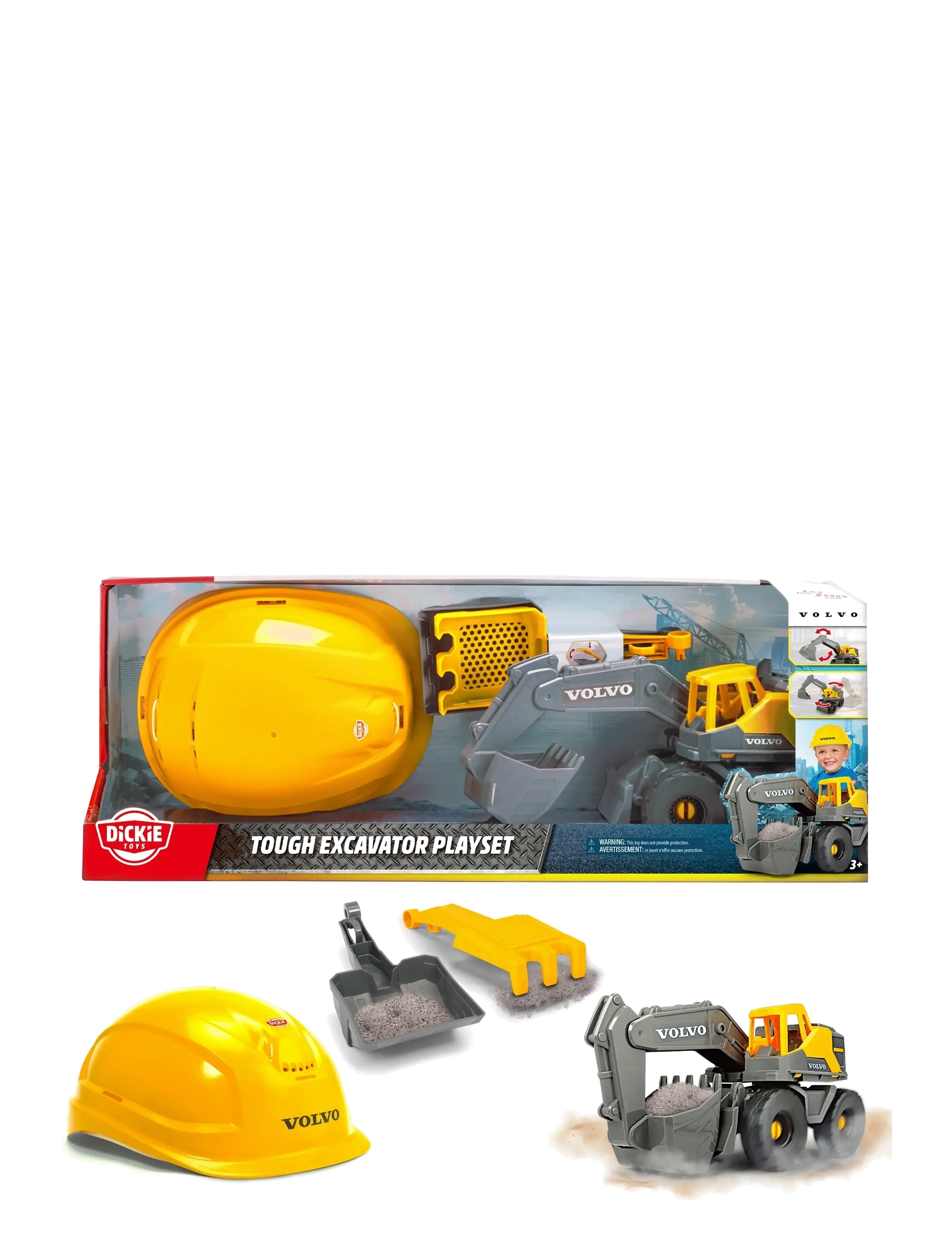 Dickie Toys - Dickie Toys Volvo Tough Excavator Playset - legesæt - yellow - 1
