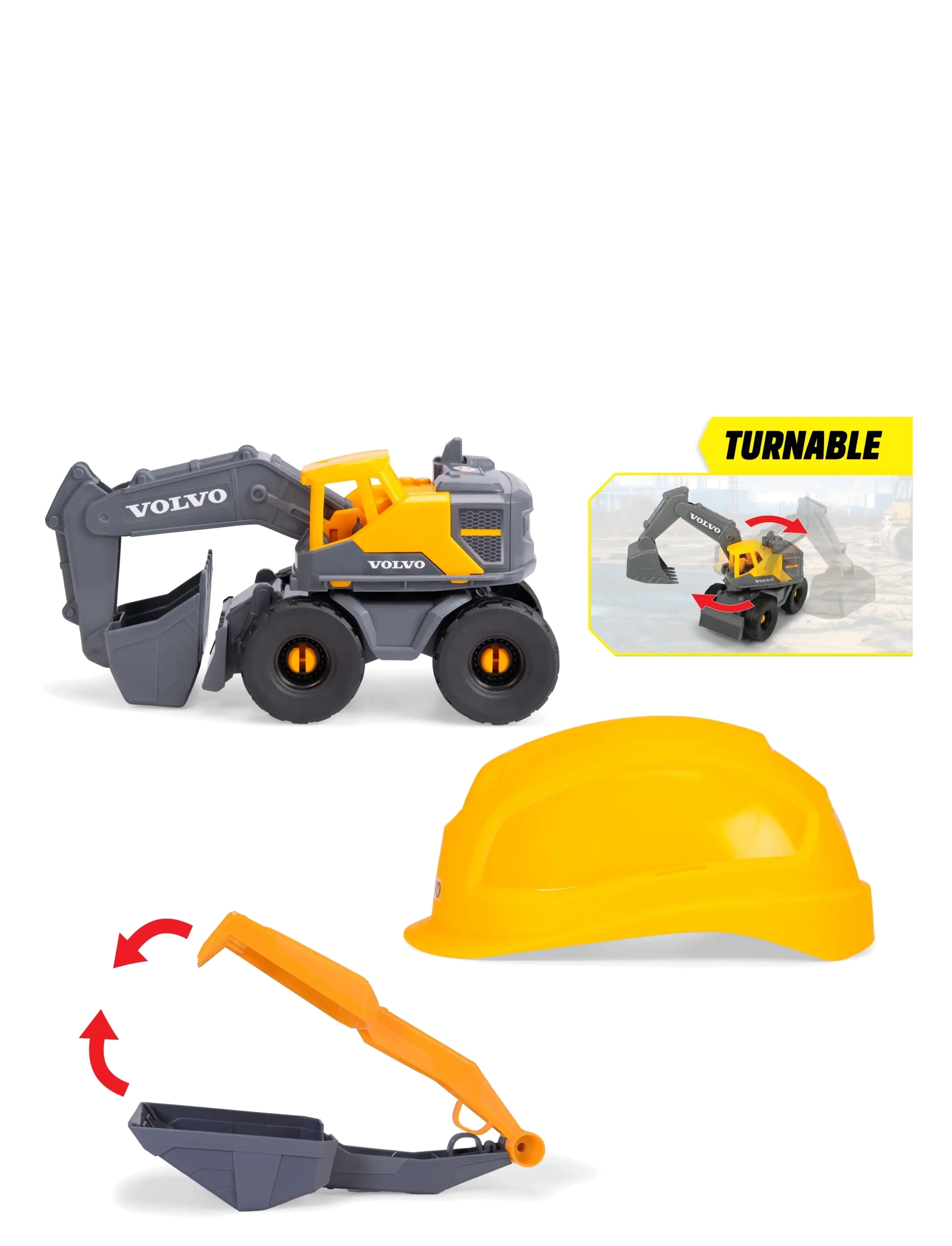 Dickie Toys - Dickie Toys Volvo Tough Excavator Playset - legesæt - yellow - 4