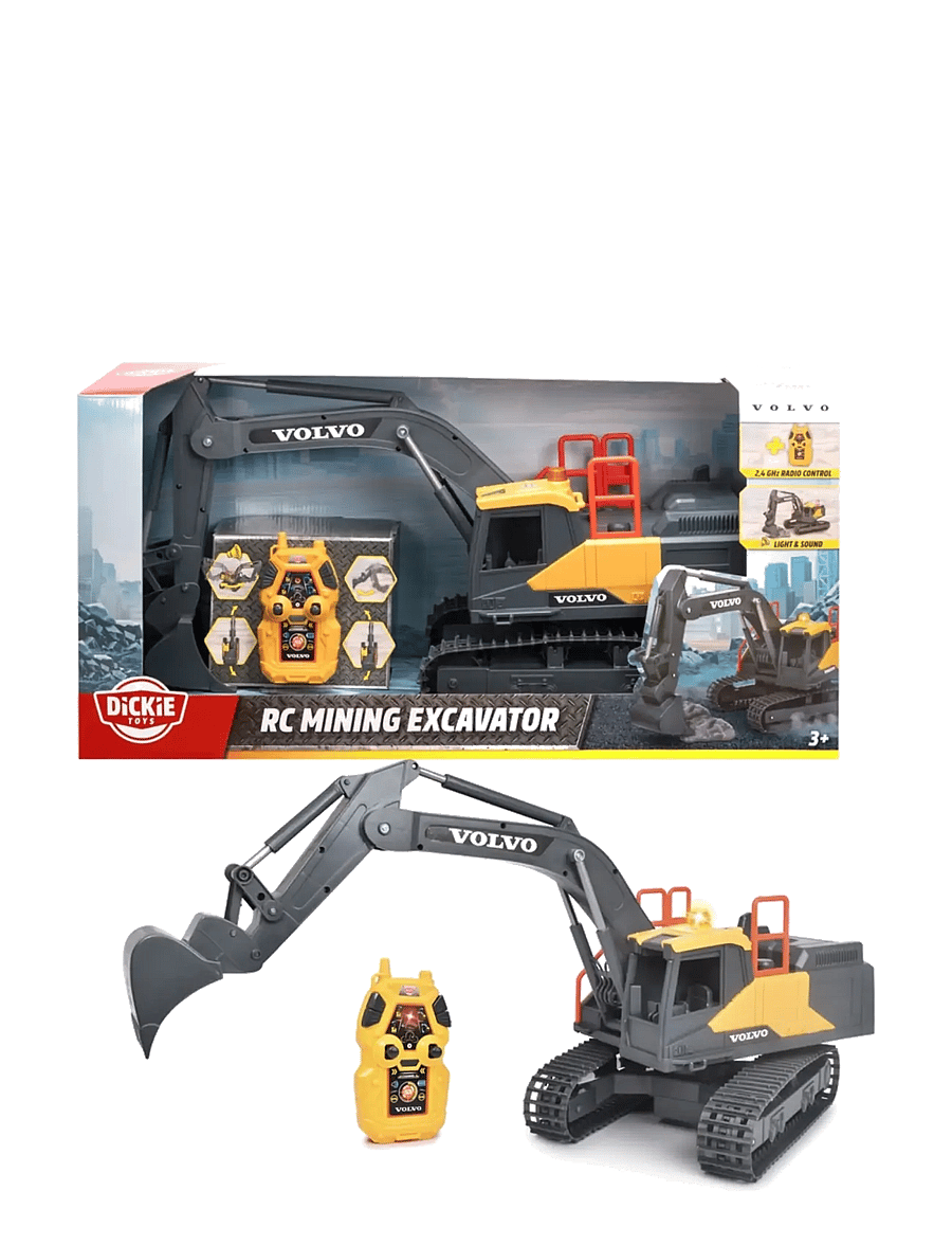 Dickie Toys - Volvo Mining Excavator - ehitusautod - yellow - 1