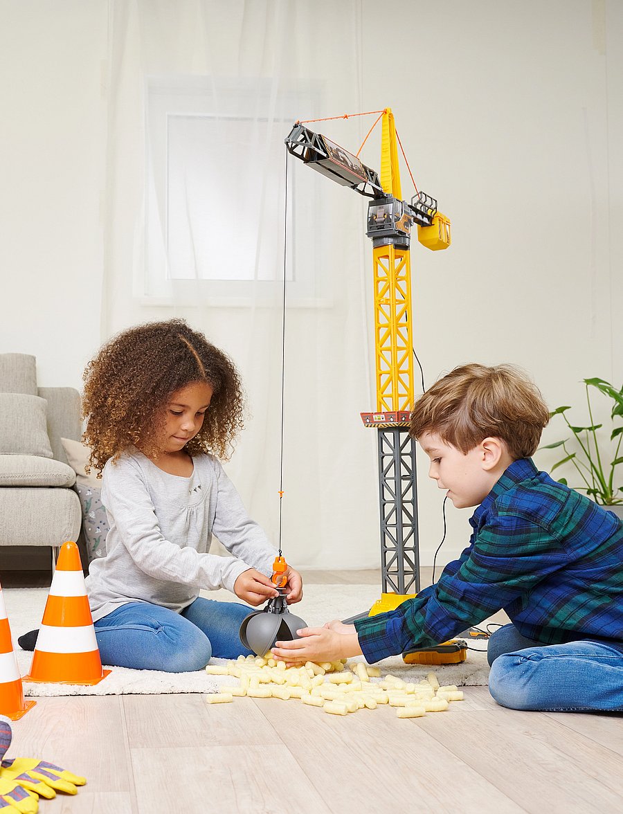Dickie Toys - Dickie Toys Mighty Crane, 110cm - mänguasjade tööriistad - yellow - 0