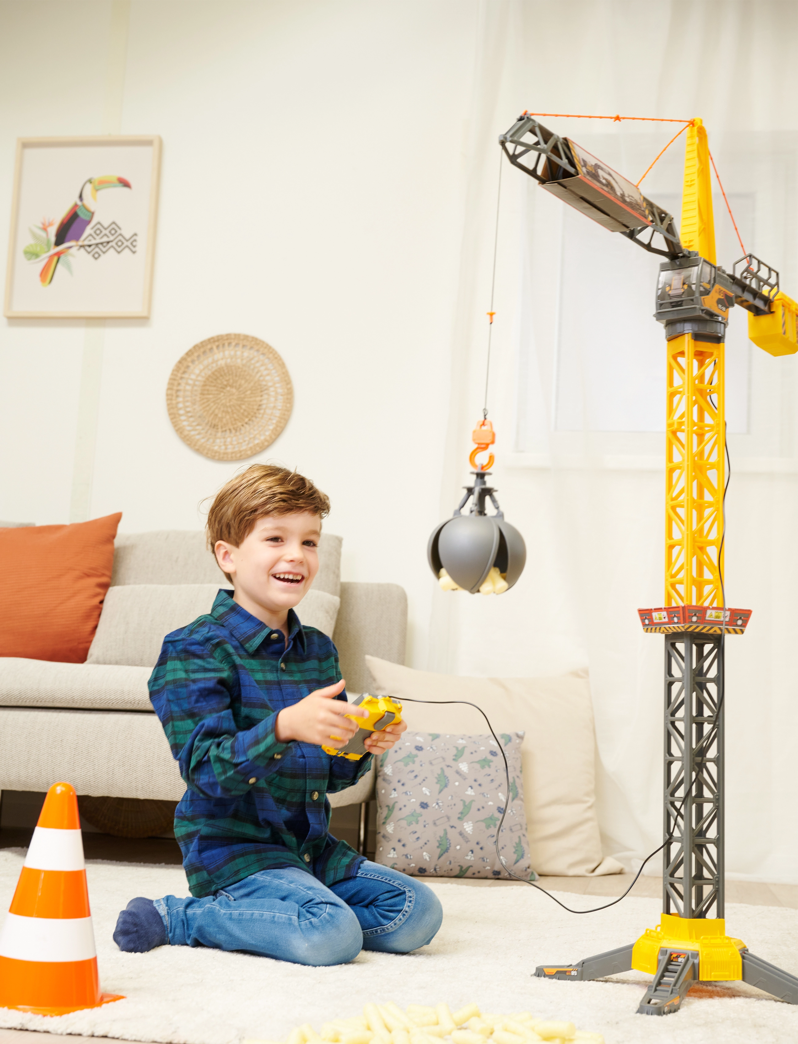 Dickie Toys - Dickie Toys Mighty Crane, 110cm - spielzeug-werkzeuge - yellow - 3