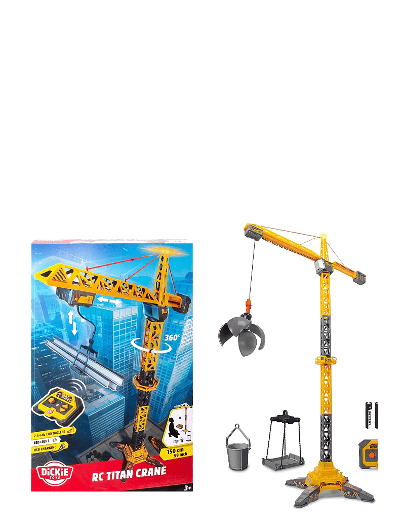 Dickie Toys - Dickie Toys Radio Controlled Titan Crane - puldiga mänguasjad - multicolor - 1