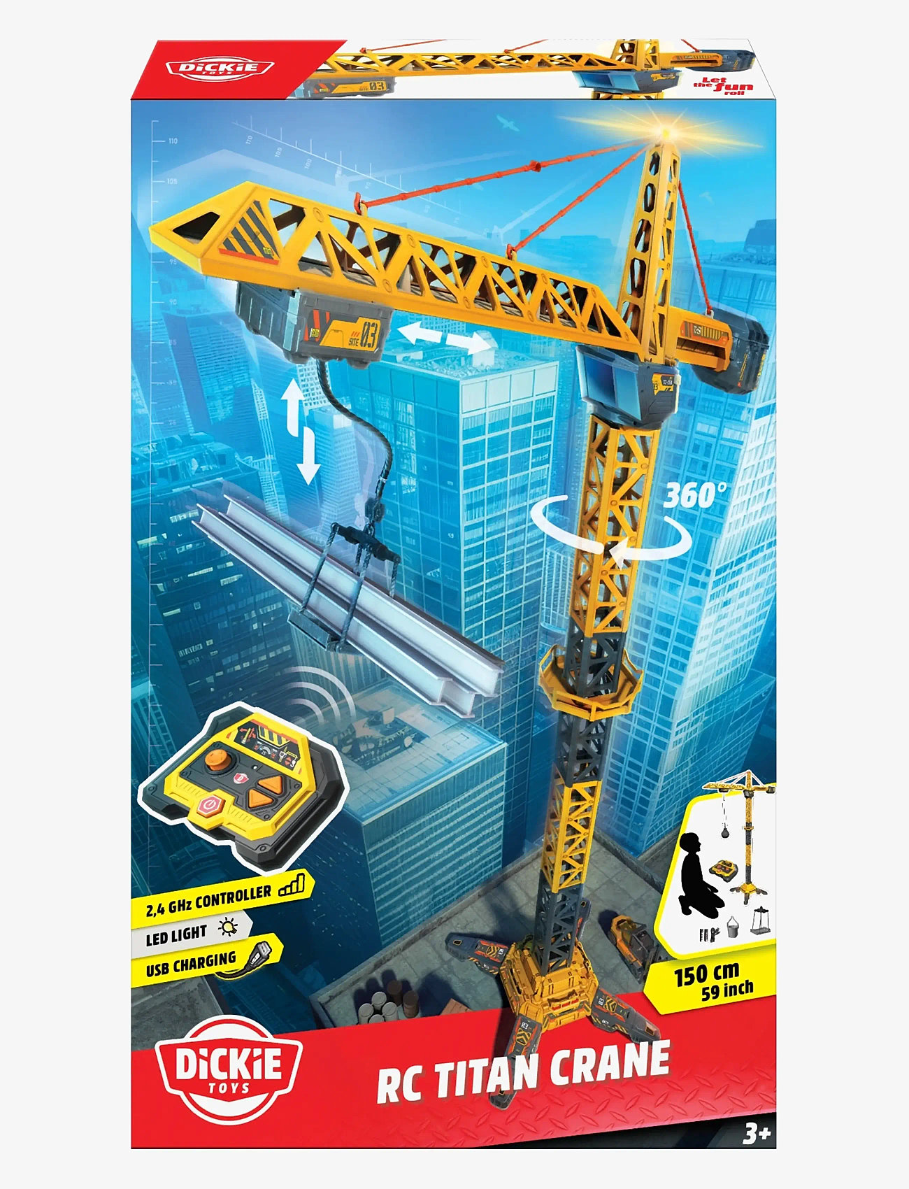 Dickie Toys - Dickie Toys Radio Controlled Titan Crane - puldiga mänguasjad - multicolor - 2