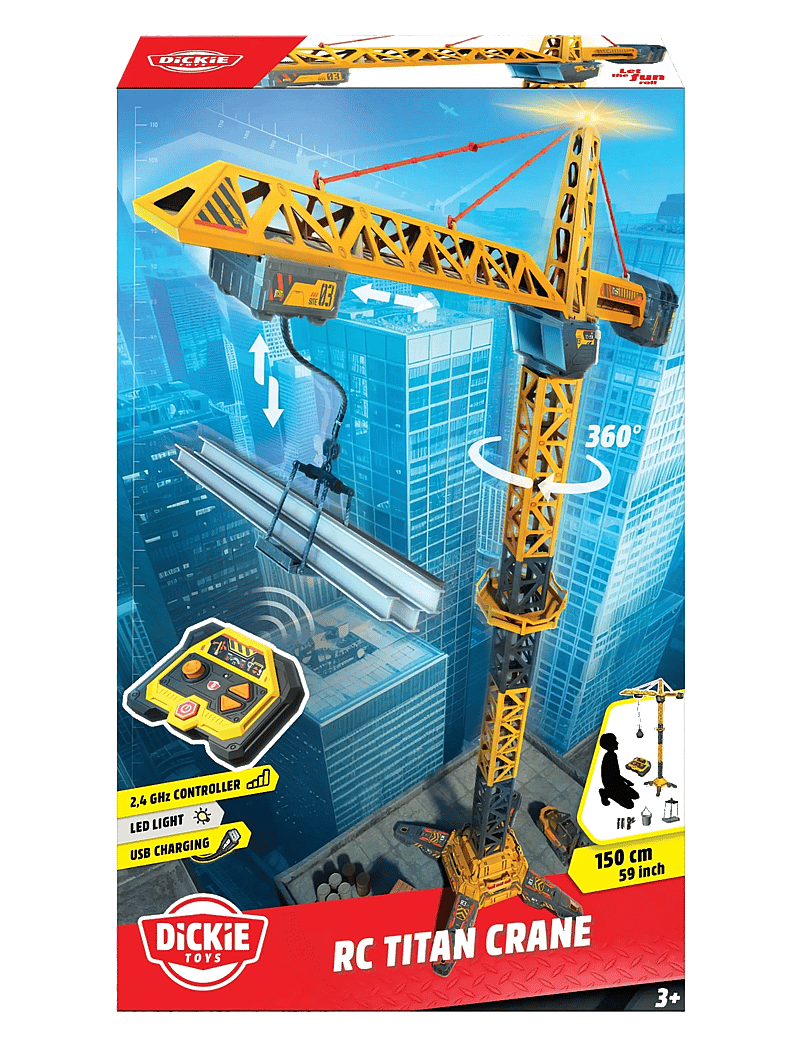 Dickie Toys - Dickie Toys Radio Controlled Titan Crane - puldiga mänguasjad - multicolor - 2