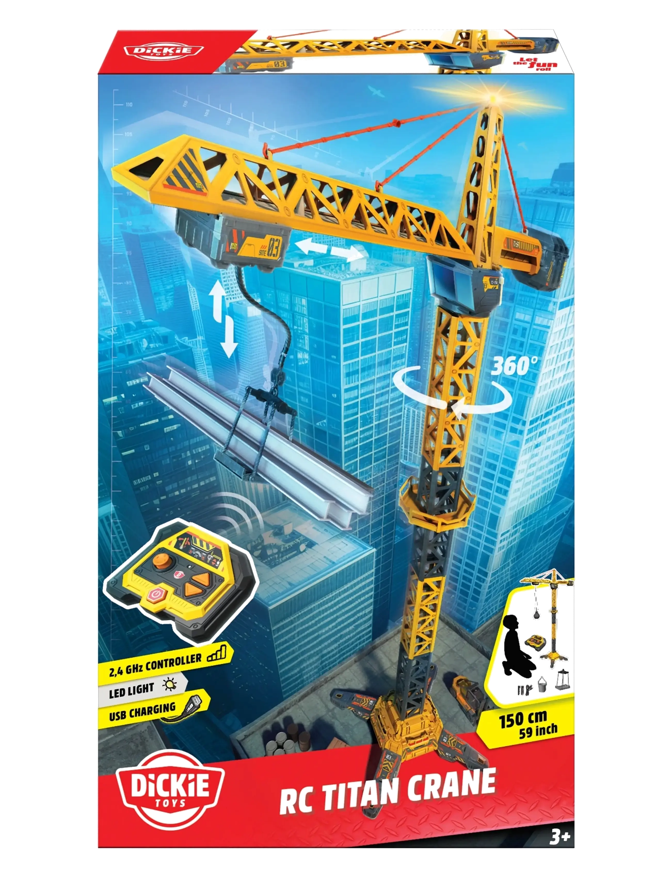 Dickie Toys - Dickie Toys Radio Controlled Titan Crane - ferngesteuertes spielzeug - multicolor - 2