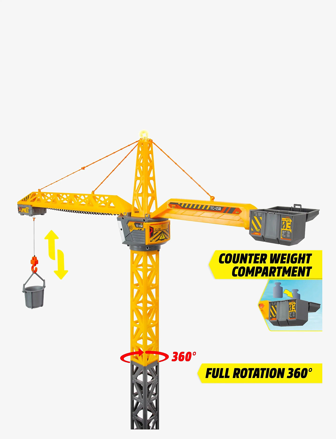 Dickie Toys - Dickie Toys Radio Controlled Titan Crane - puldiga mänguasjad - multicolor - 5