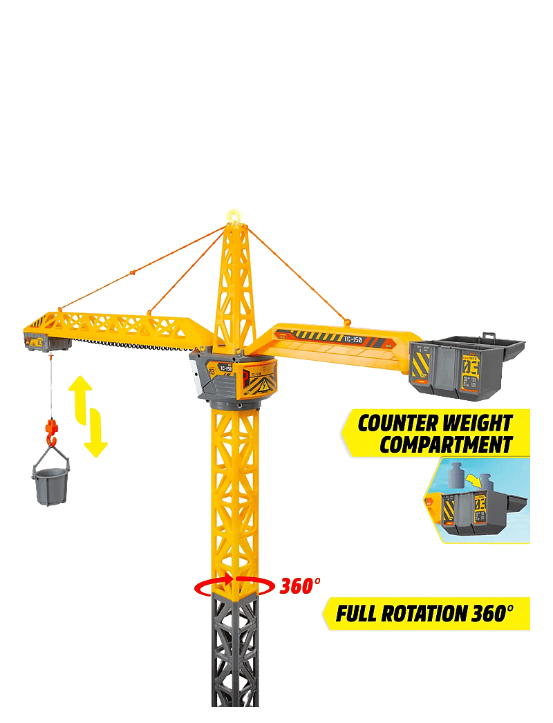 Dickie Toys - Dickie Toys Radio Controlled Titan Crane - puldiga mänguasjad - multicolor - 5