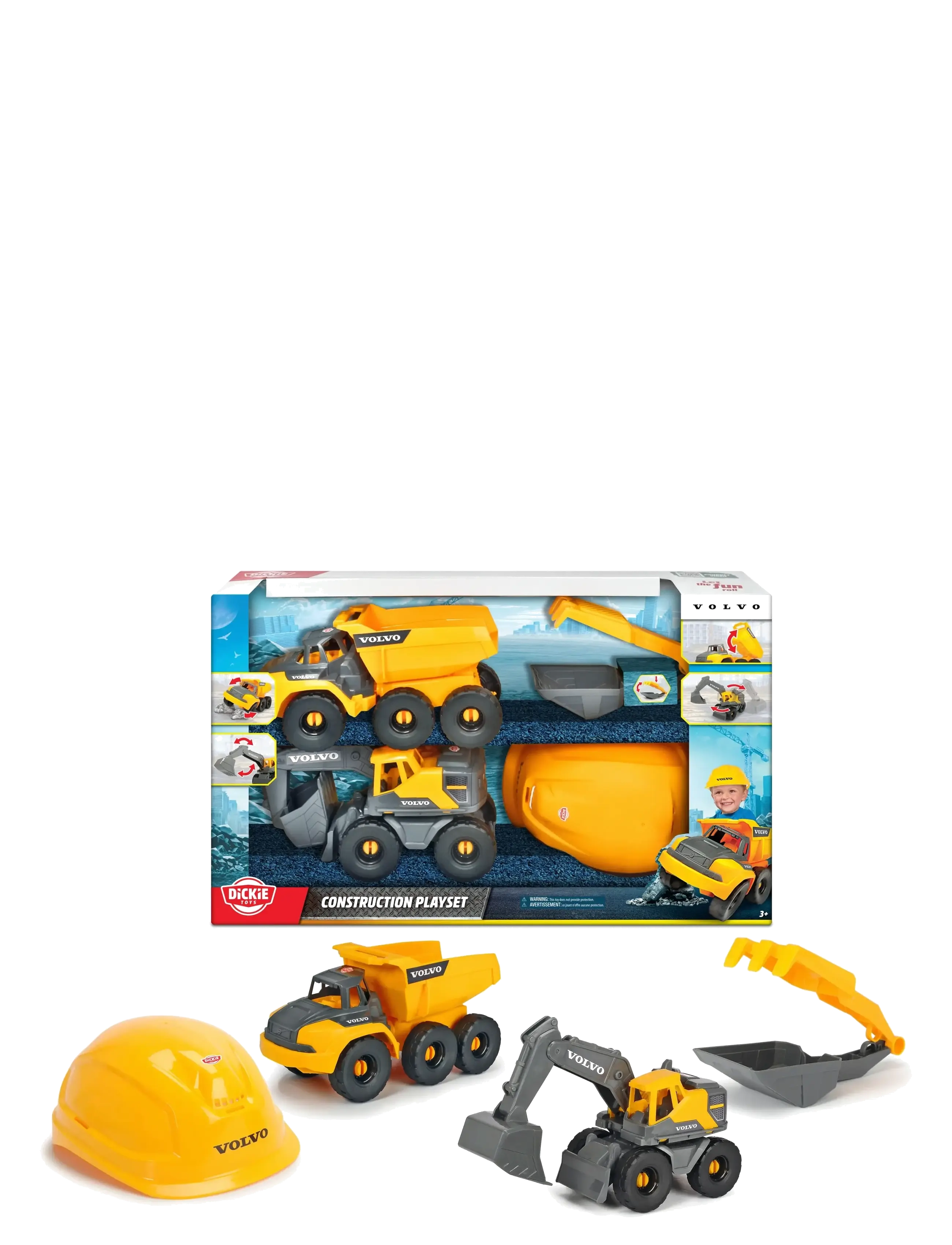 Dickie Toys - Dickie Toys Volvo Construction Playset - Žaislinės transporto priemonės - multicoloured - 2