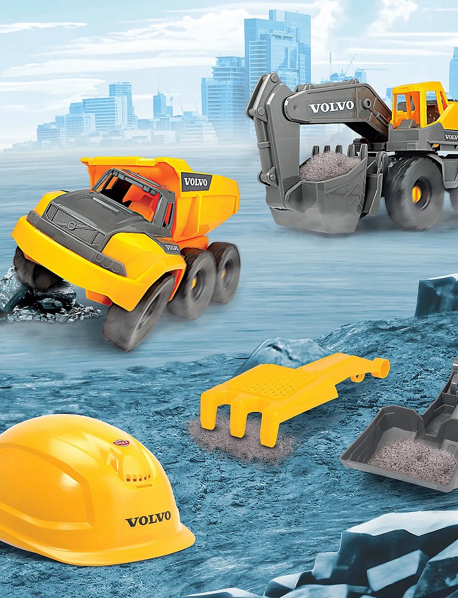 Dickie Toys - Dickie Toys Volvo Construction Playset - vinnubílar - multicoloured - 0