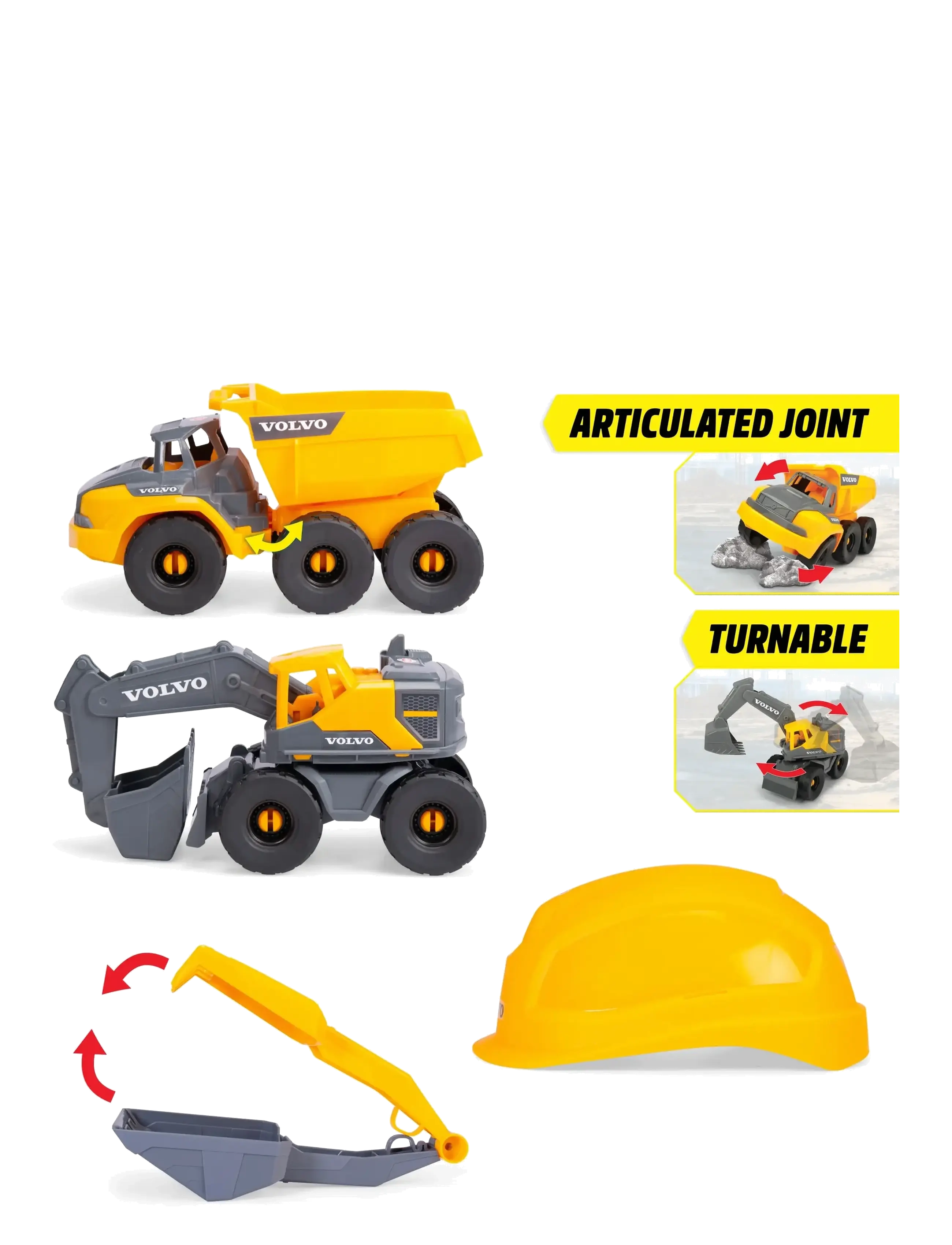 Dickie Toys - Dickie Toys Volvo Construction Playset - Žaislinės transporto priemonės - multicoloured - 5