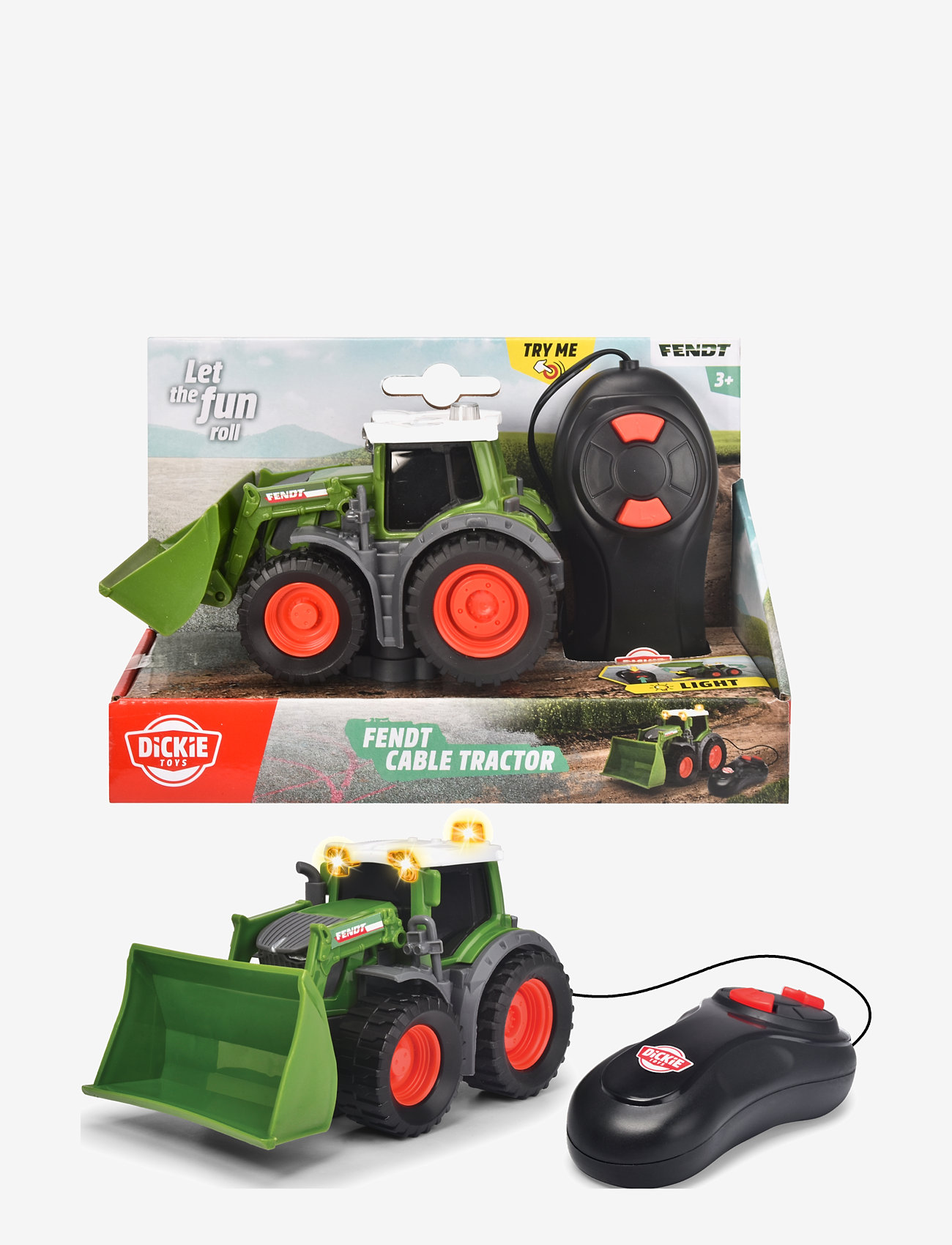 Dickie Toys - Dickie Toys Fendt Traktor Sladdstyrd - lägsta priserna - green - 1