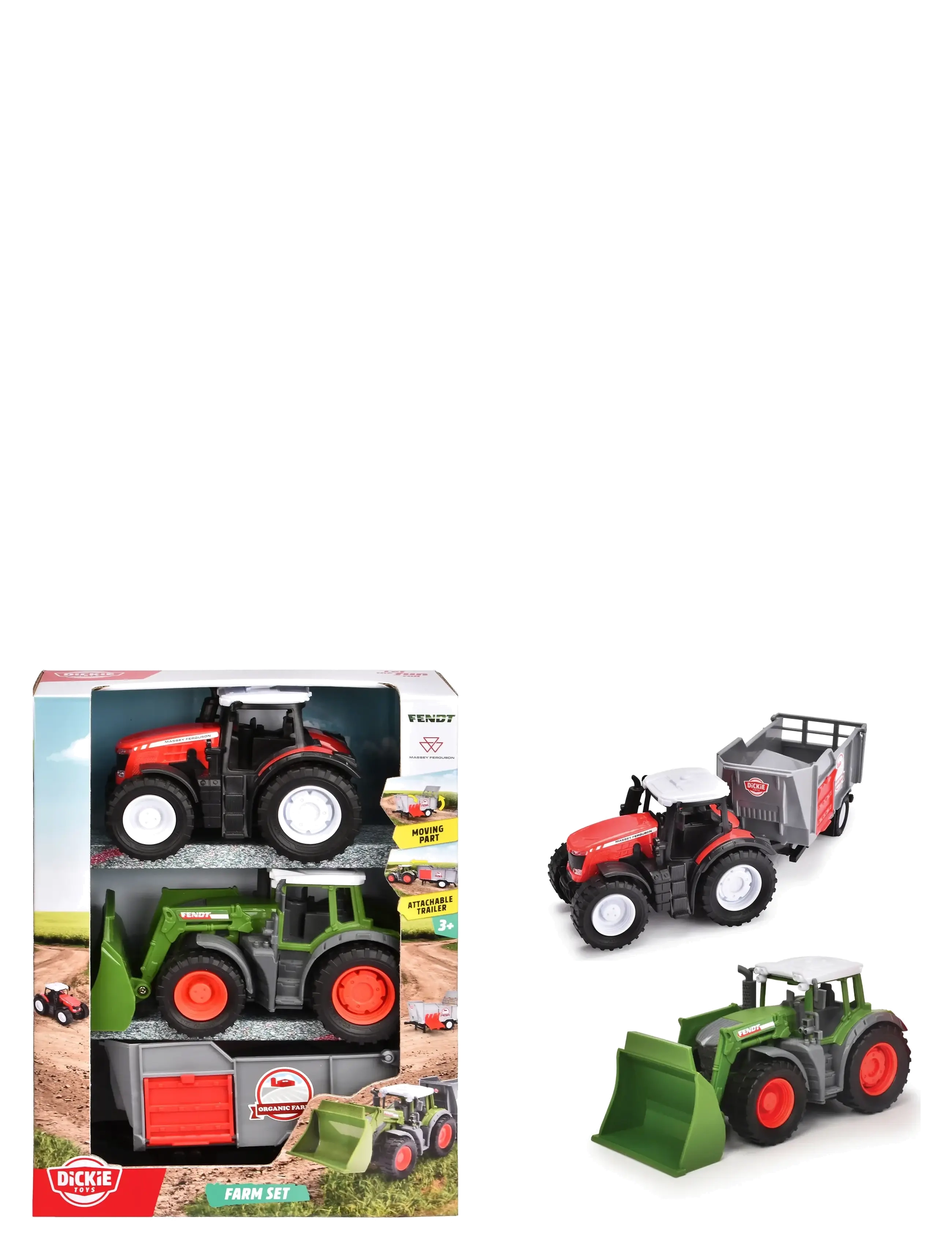 Dickie Spielzeug Farm Set, One Size, Toy Vehicles, Mehrfarbig/gemustert - Construction Cars, Kinder
