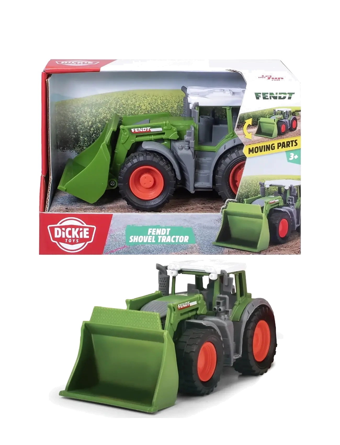 Dickie Toys - Dickie Toys Fendt Shovel Tractor, 16.5 cm - traktoren - multi coloured - 2