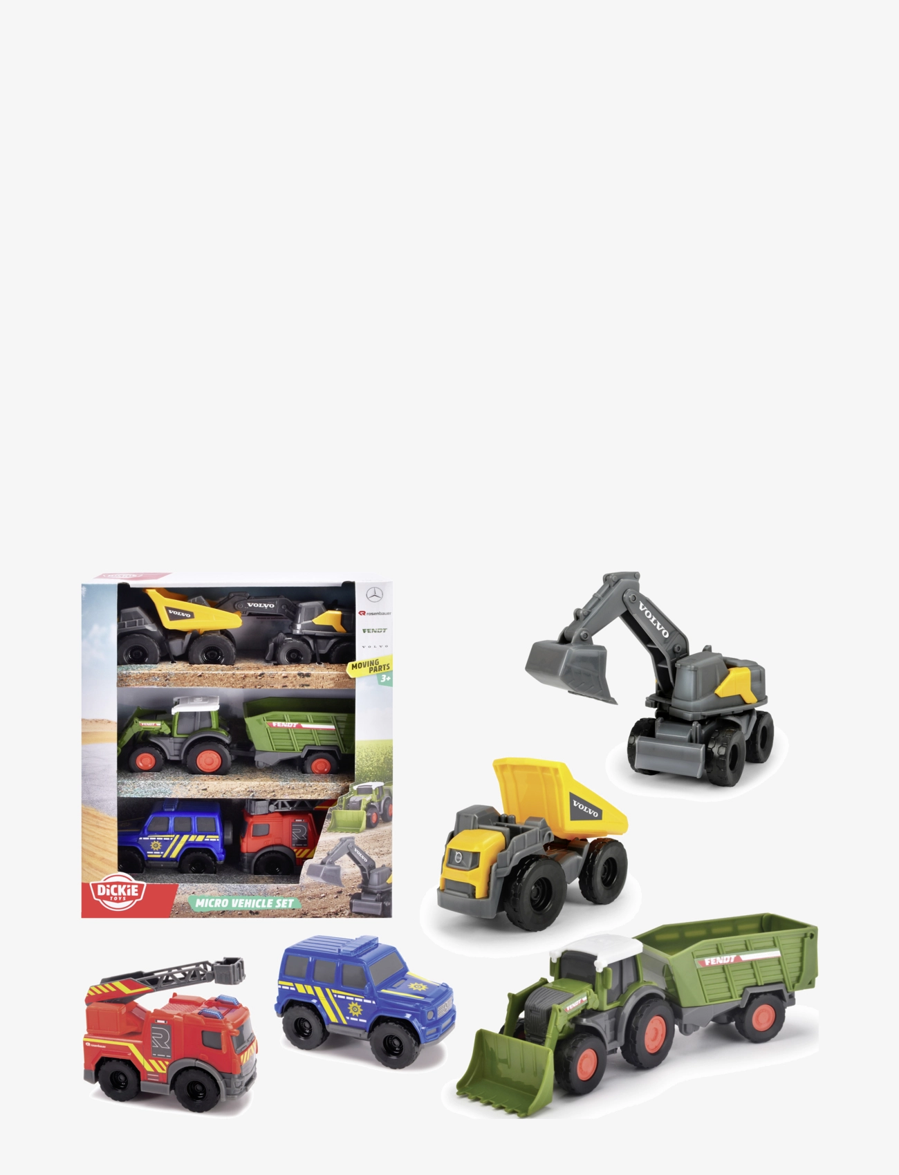 Dickie Toys - Dickie Toys Mini Leksaksbilar 5-Pack,  8 cm - tracteurs - multi coloured - 1
