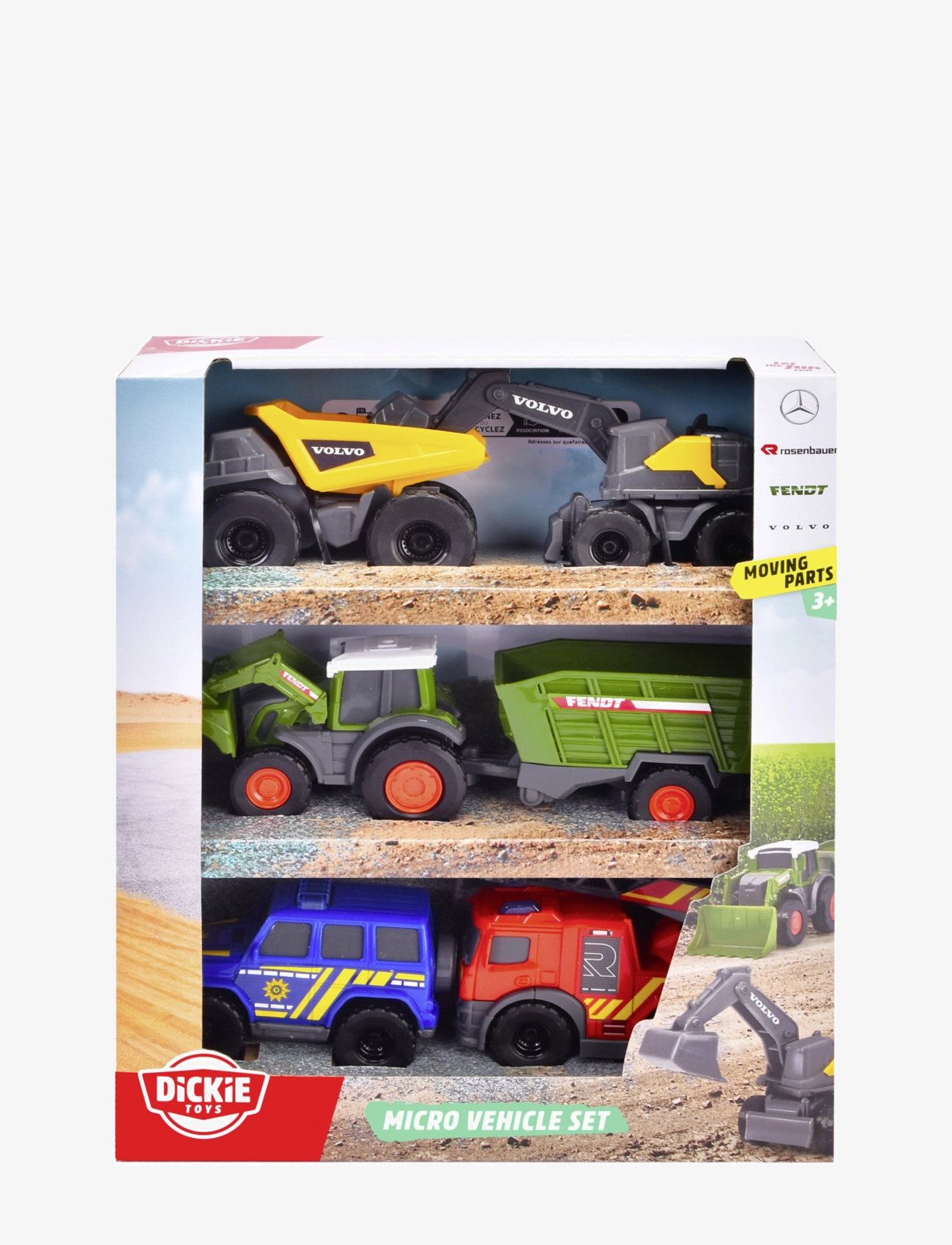 Dickie Toys - Dickie Toys Mini Leksaksbilar 5-Pack,  8 cm - tracteurs - multi coloured - 2