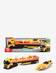 Dickie Toys - Speed Boat Truck - laveste priser - yellow - 0