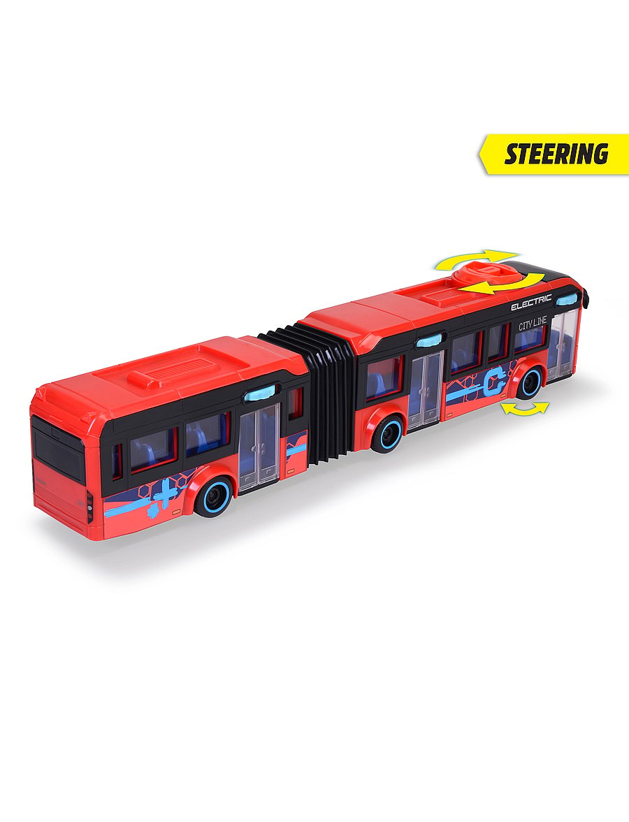 Dickie Toys - Volvo City Bus - busser - red - 0