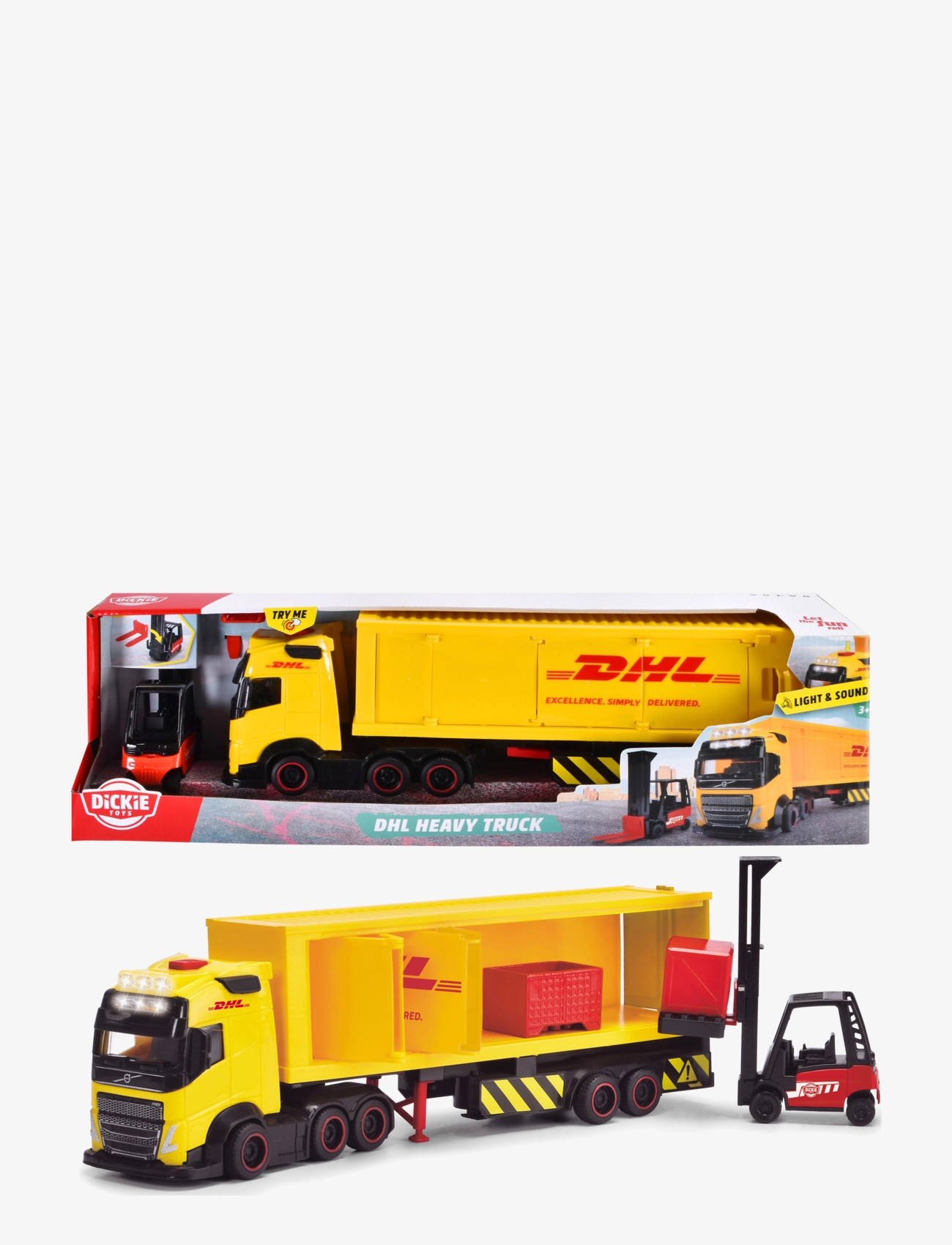 Dickie Toys - DHL Truck - sunkvežimiai - yellow - 2