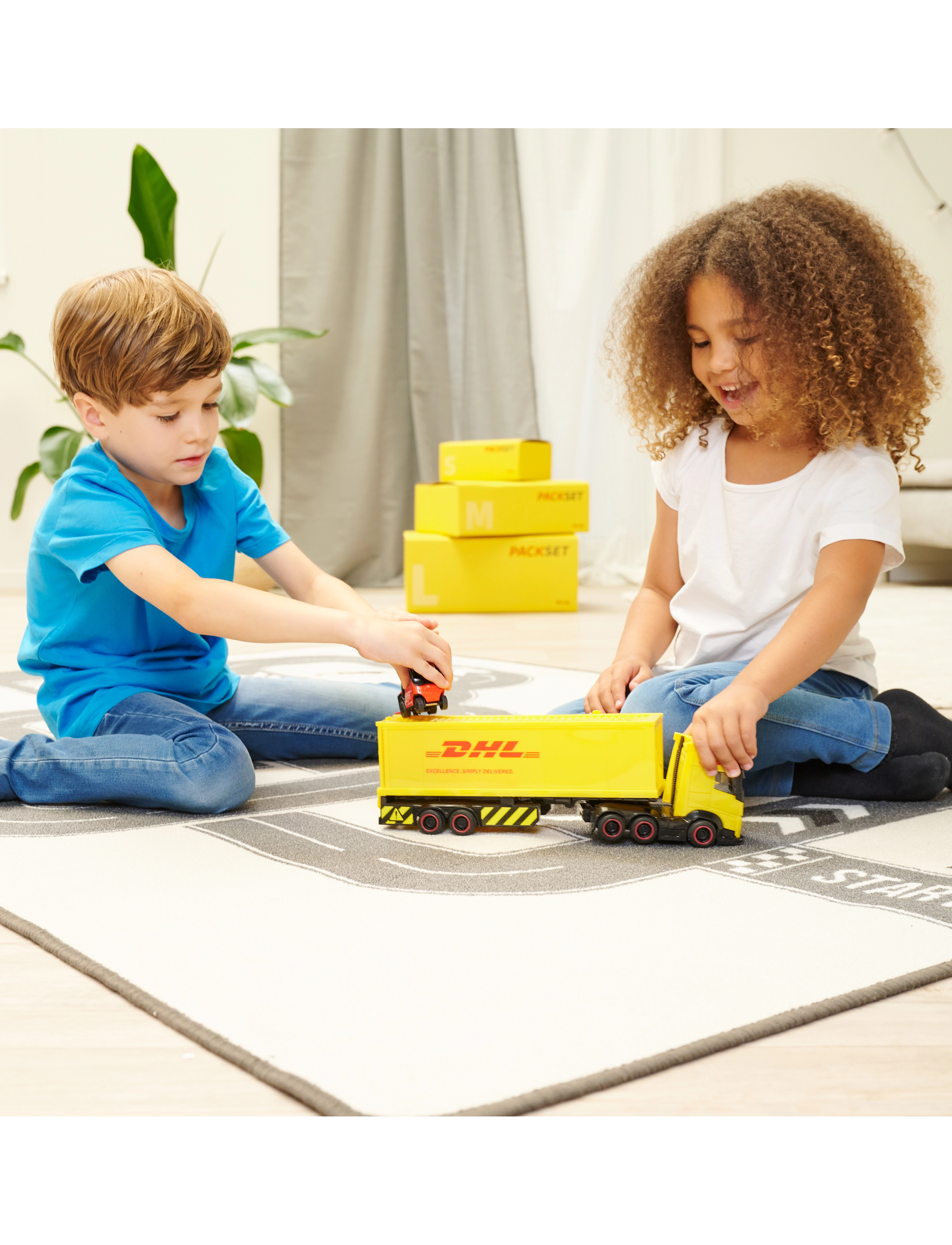 Dickie Toys Dhl Truck, Børn, Trucks, Multi/mønstret, Str: ONE SIZE