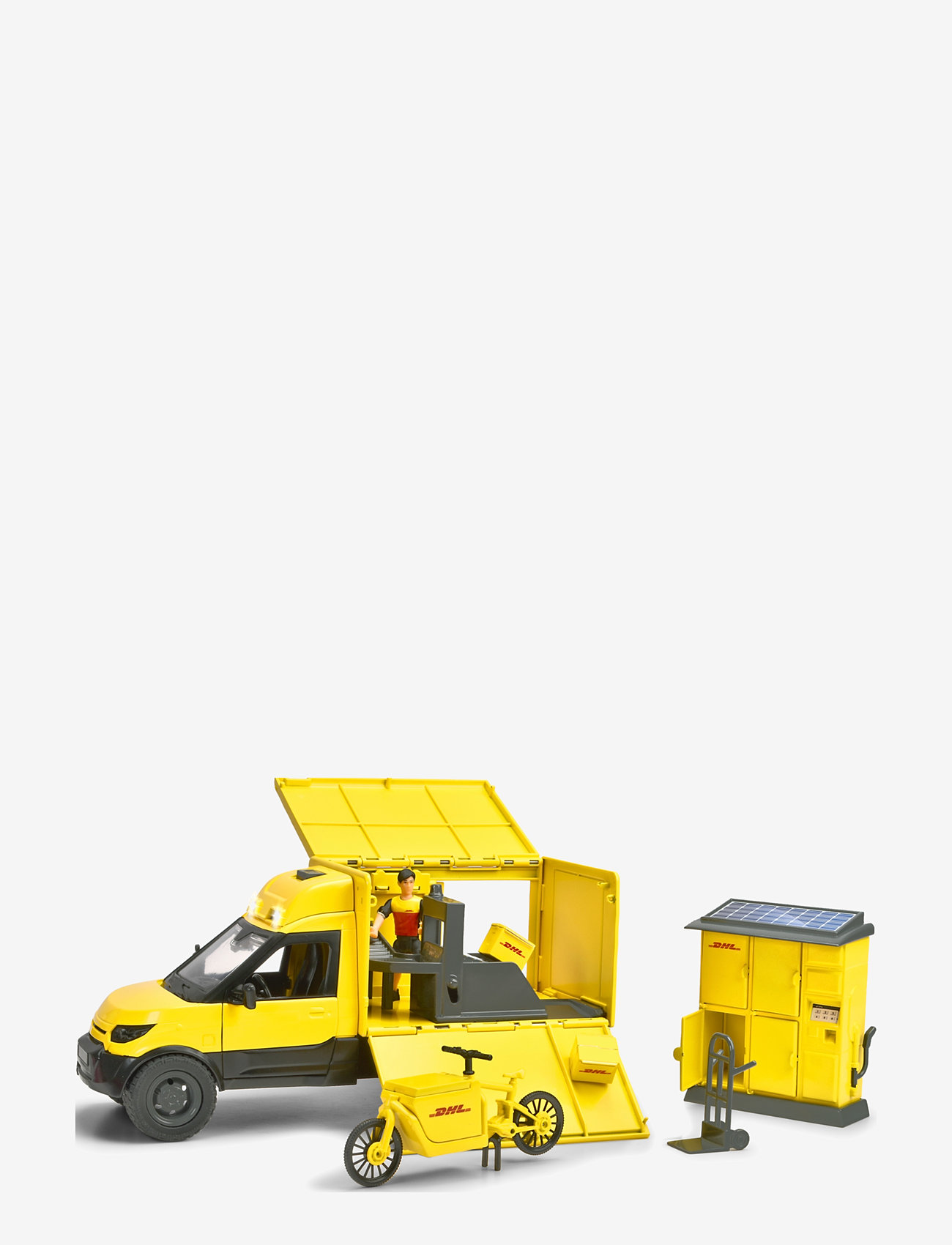 Dickie Toys - Dickie Toys DHL Delivery Set - toy vehicles - yellow - 1