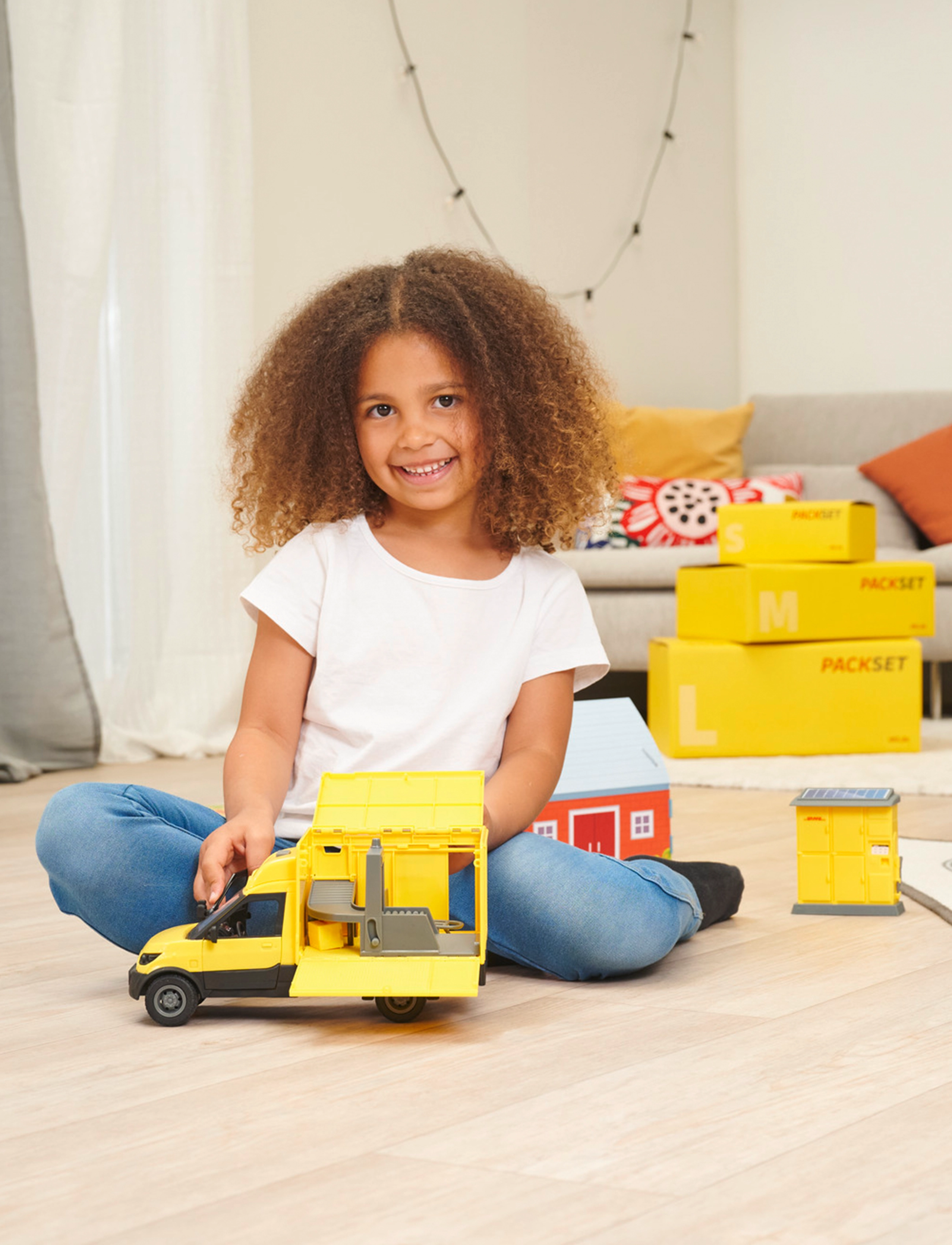 Dickie Spielzeug Dhl Delivery Set, One Size, Toy Cars & Vehicles, Mehrfarbig/gemustert - Kinder