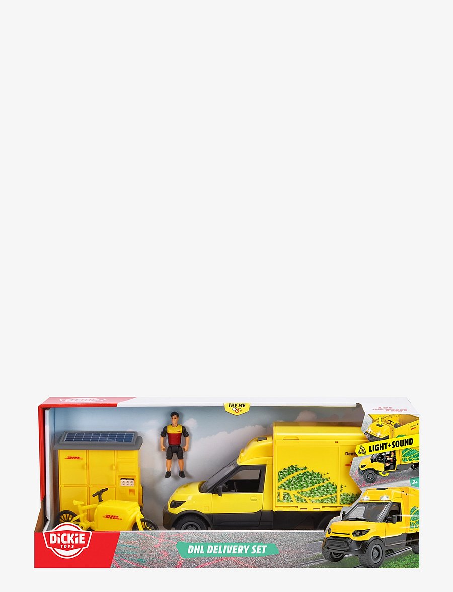 Dickie Toys - Dickie Toys DHL Delivery Set - spielfahrzeuge - yellow - 3
