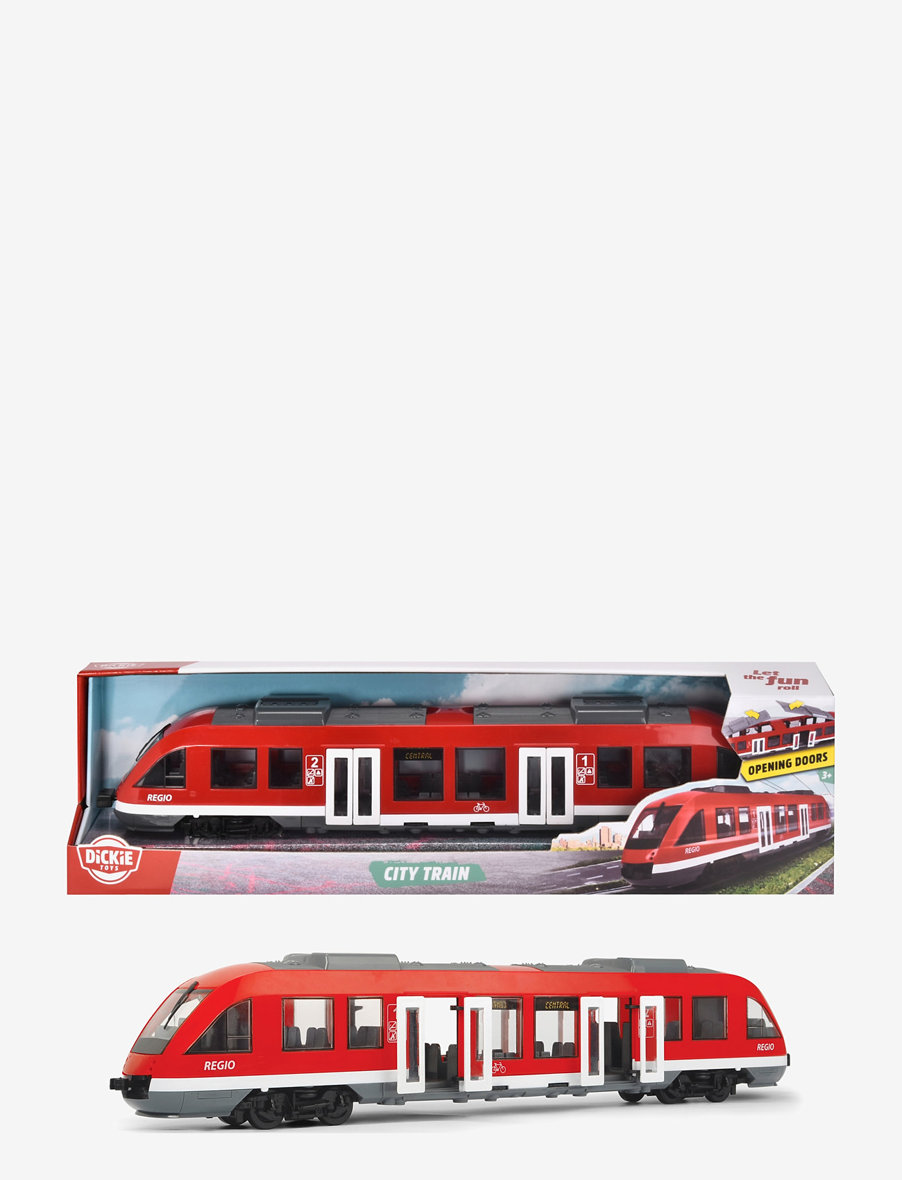 Dickie Toys - Dickie - City Train - legekøretøjer - red - 2