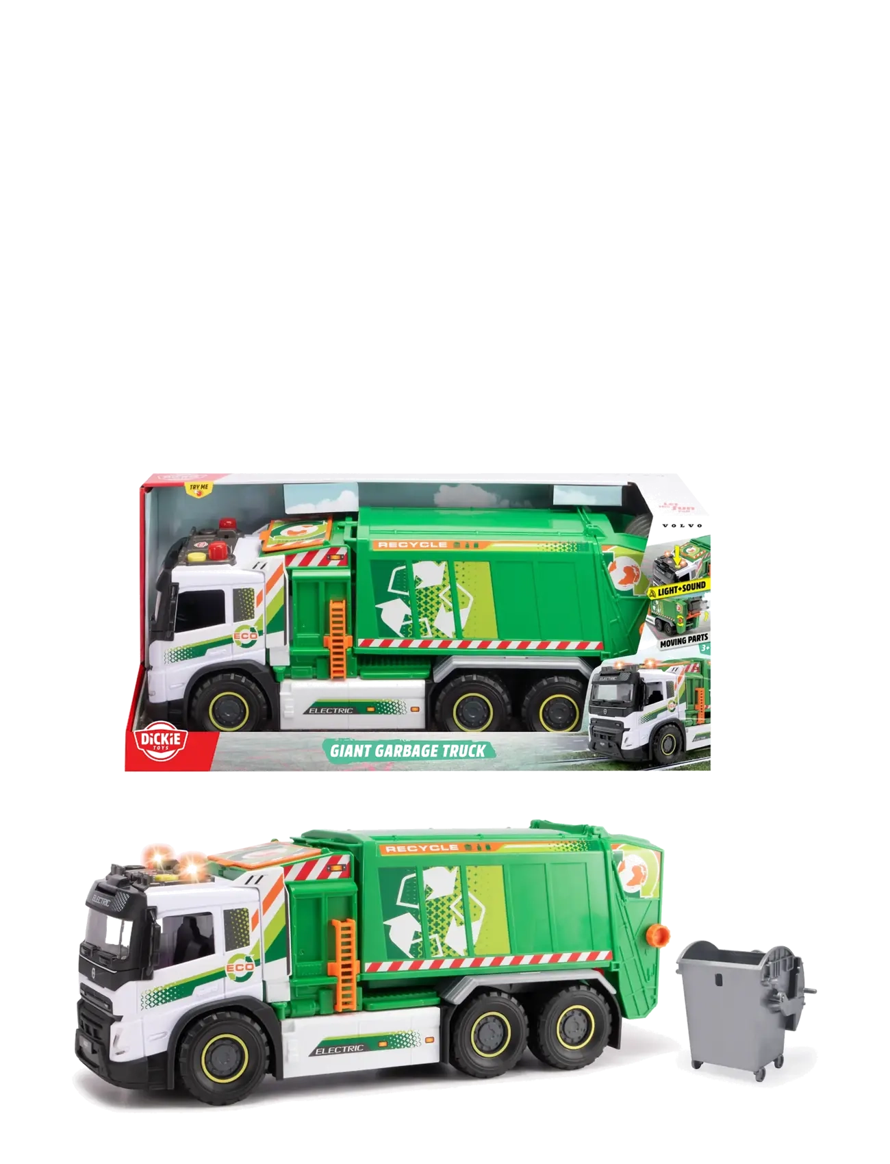 Dickie Toys Dickie Toys Giant Volvo Garbage Truck - Legetøjsbiler - MULTICOLOR / multi