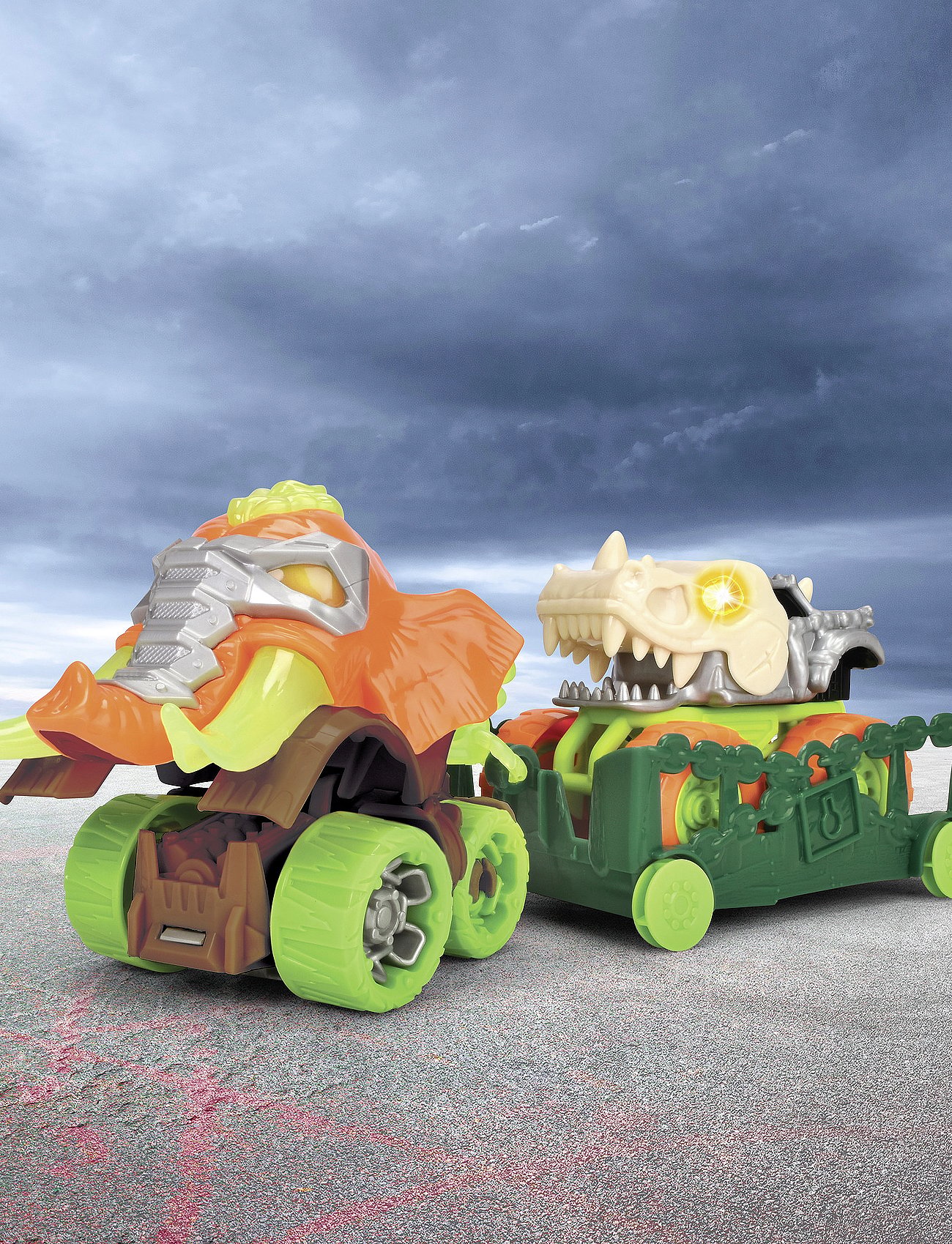 Dickie Toys Monster Ranger Dinosaurie, Bil med Släp (32 cm) - MULTI COLOURED