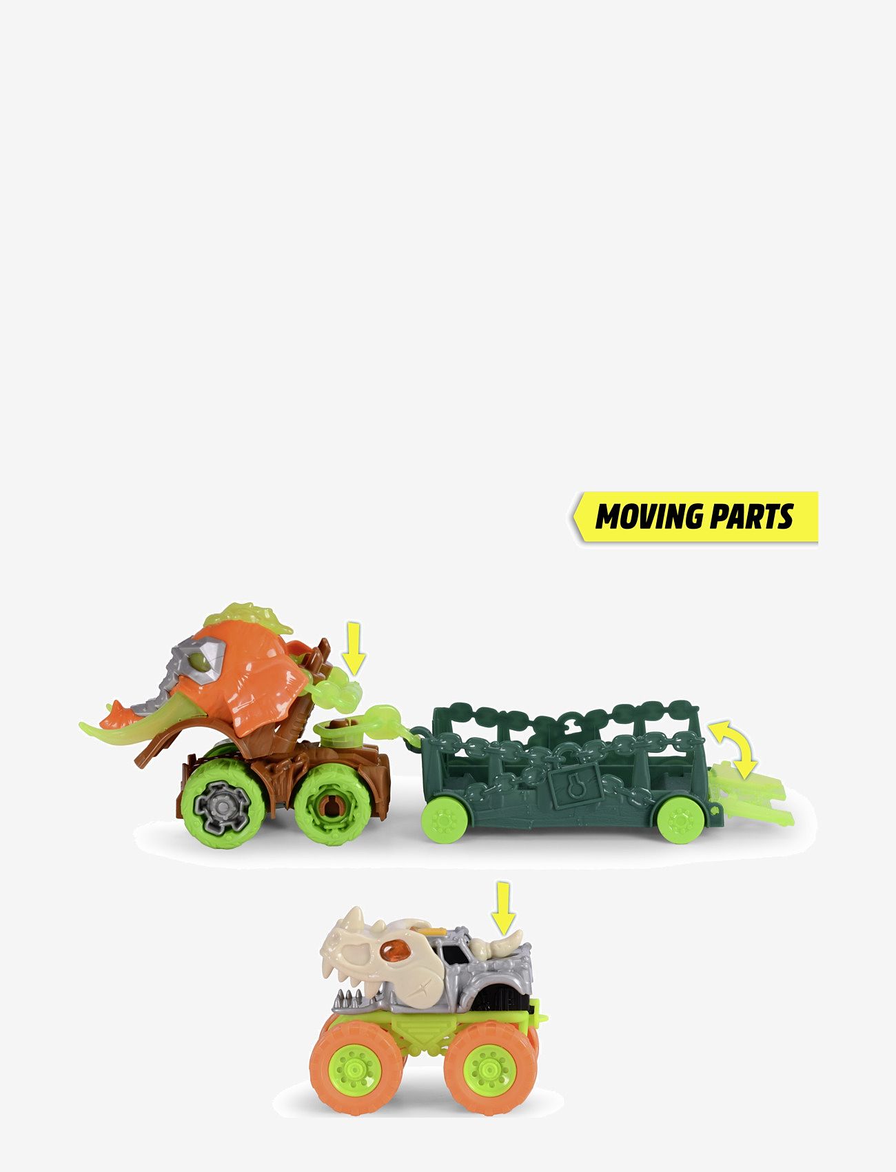 Dickie Toys - Dickie Toys Monster Ranger Dinosaurie, Bil med Släp (32 cm) - lastbilar - multi coloured - 5