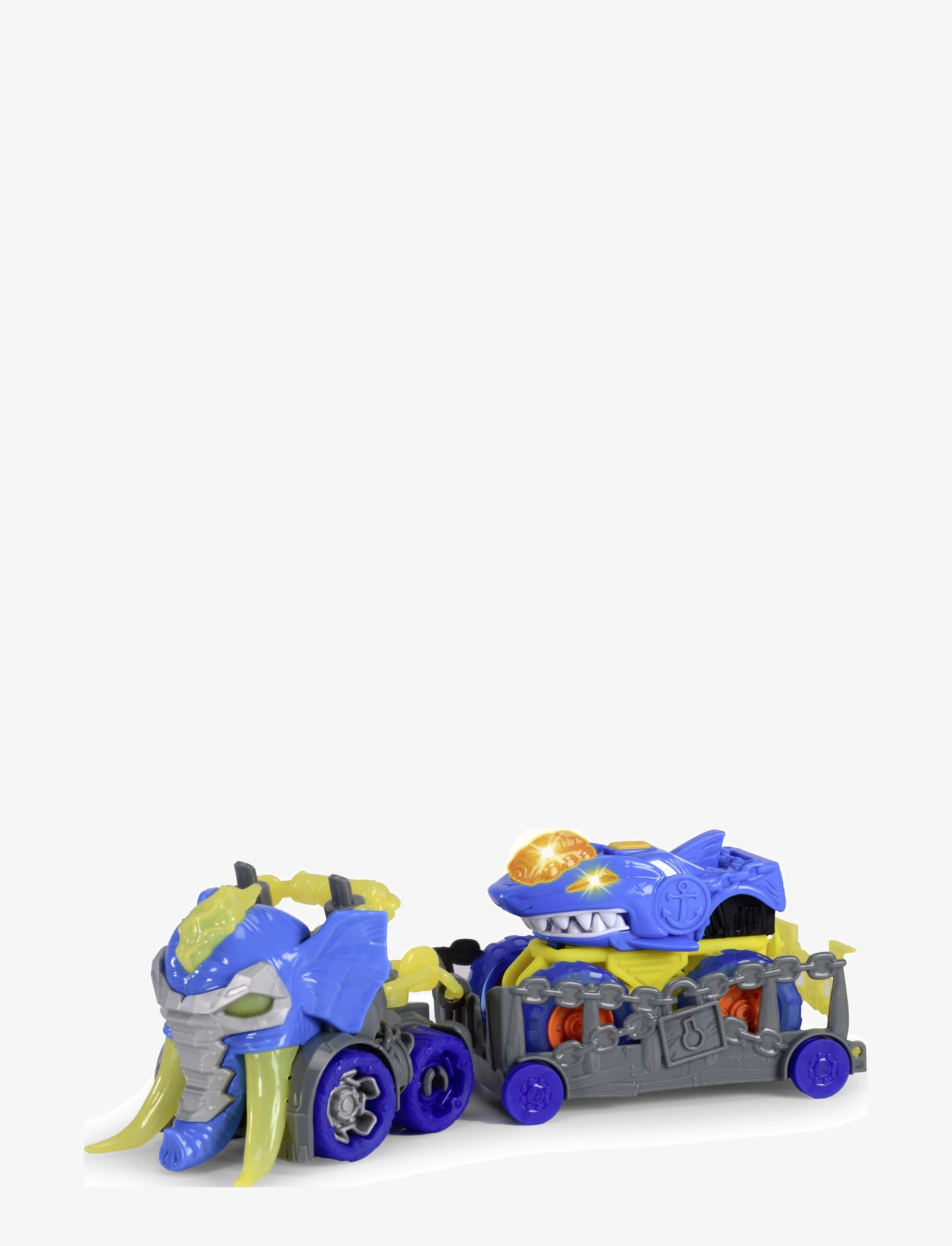 Dickie Spielzeug Monster Ranger Haj, Bil Med Släp (32 Cm), One Size, Toy Cars & Vehicles, Blau - Kinder
