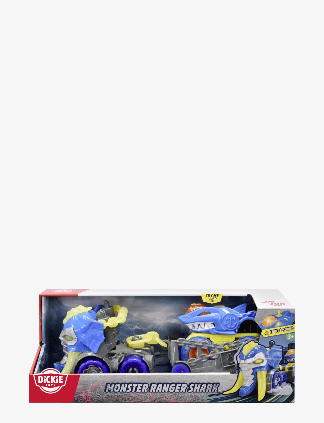 Dickie Toys - Dickie Toys Monster Ranger Haj,  Bil med Släp (32 cm) - véhicules jouets - blue - 3