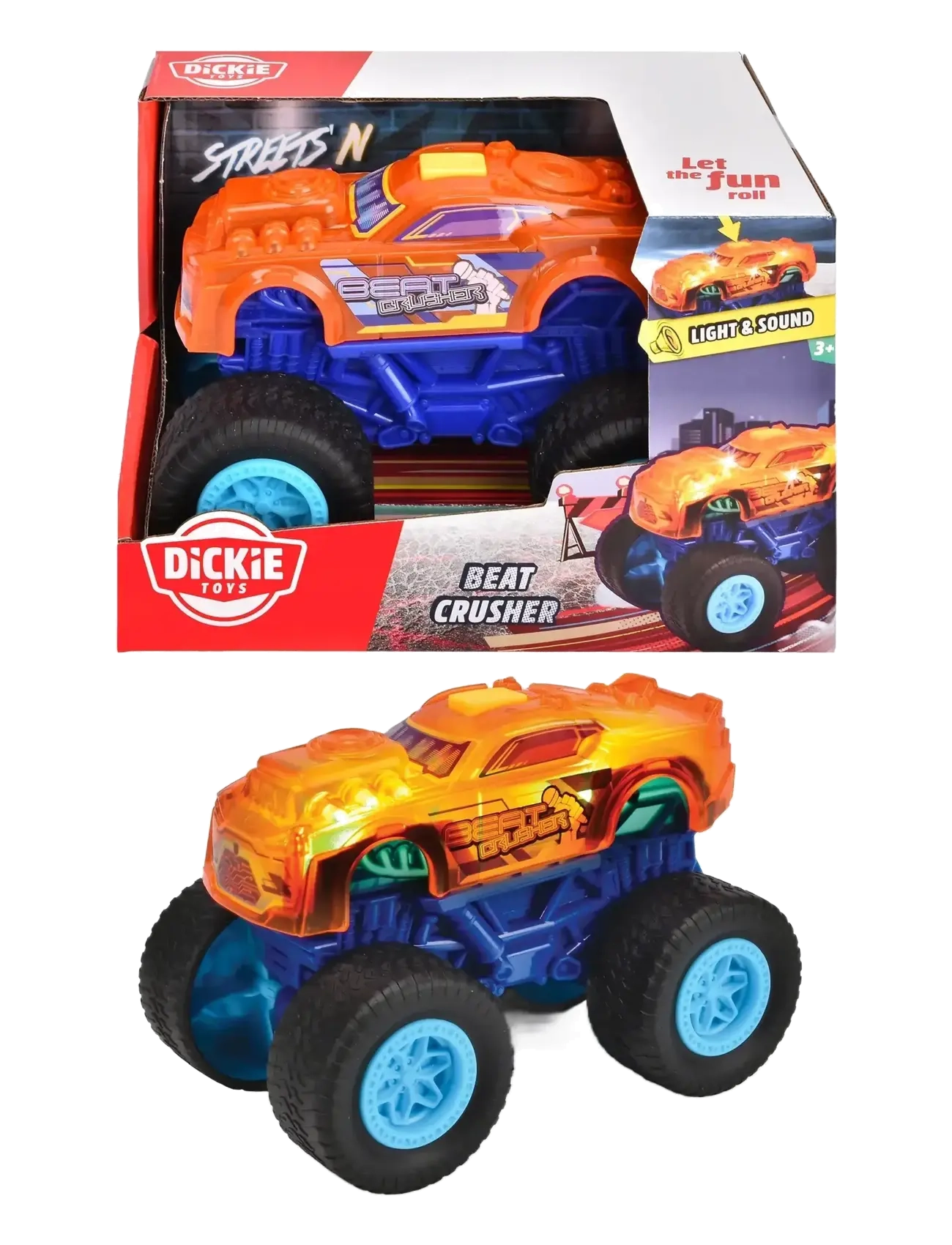 Dickie Toys Beat Crusher, Other Toy Cars, Multi/mønstret, Str: ONE SIZE