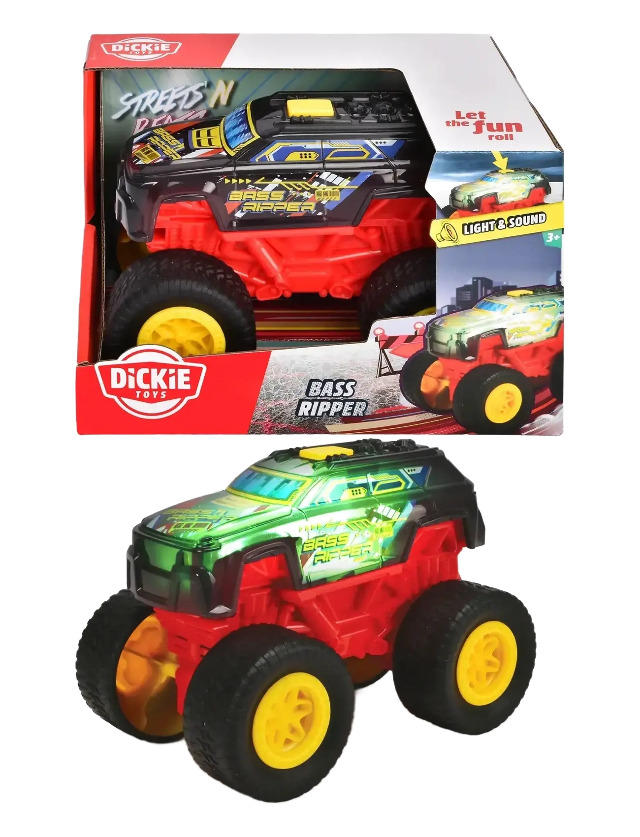 Dickie Toys Bass Ripper, Other Toy Cars, Multi/mønstret, Str: ONE SIZE