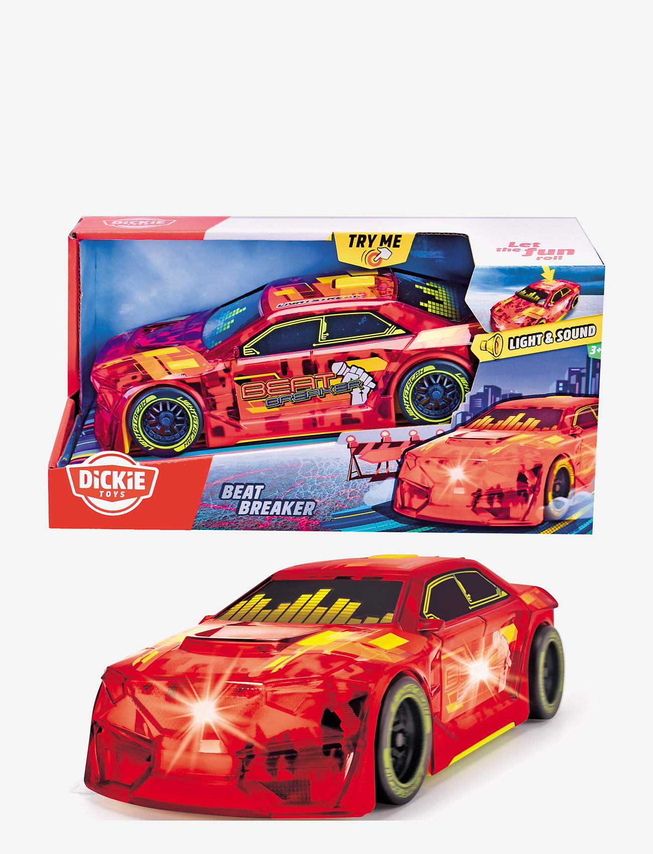 Dickie Toys - Dickie Toys Beat Breaker Racing Car - mänguautod - red - 5