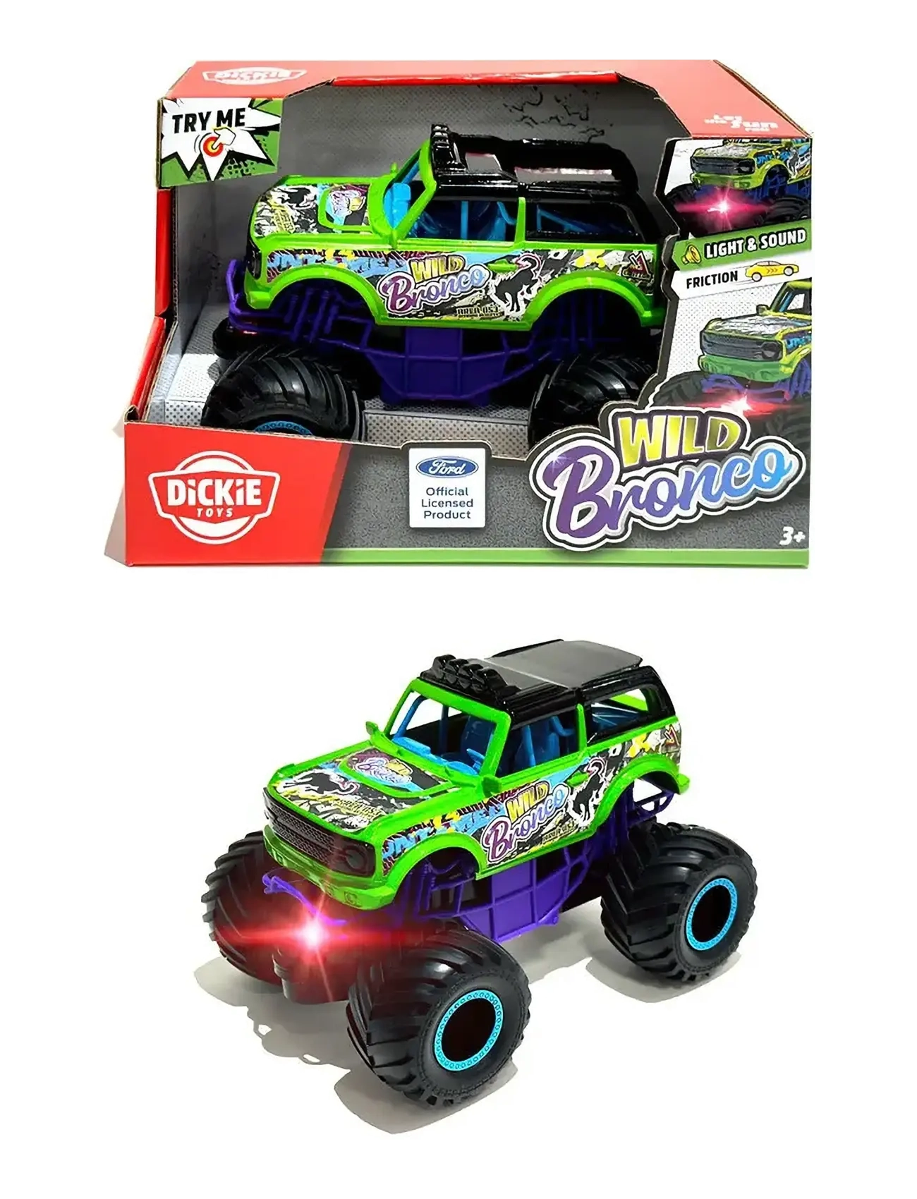 Dickie Toys Wild Bronco, Other Toy Cars, Multi/mønstret, Str: ONE SIZE