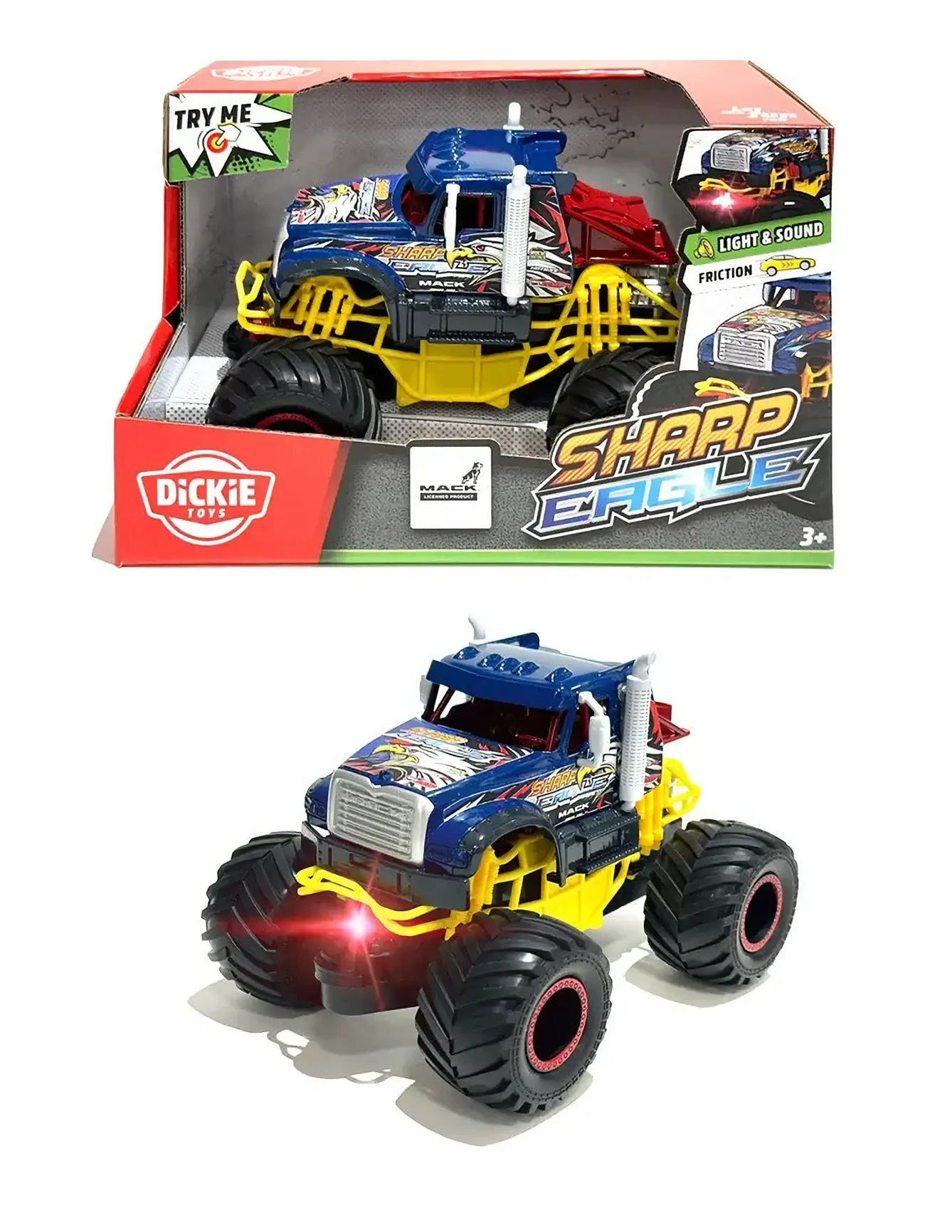 Dickie Toys Sharp Eagle, Børn, Other Toy Cars, Multi/mønstret, Str: ONE SIZE
