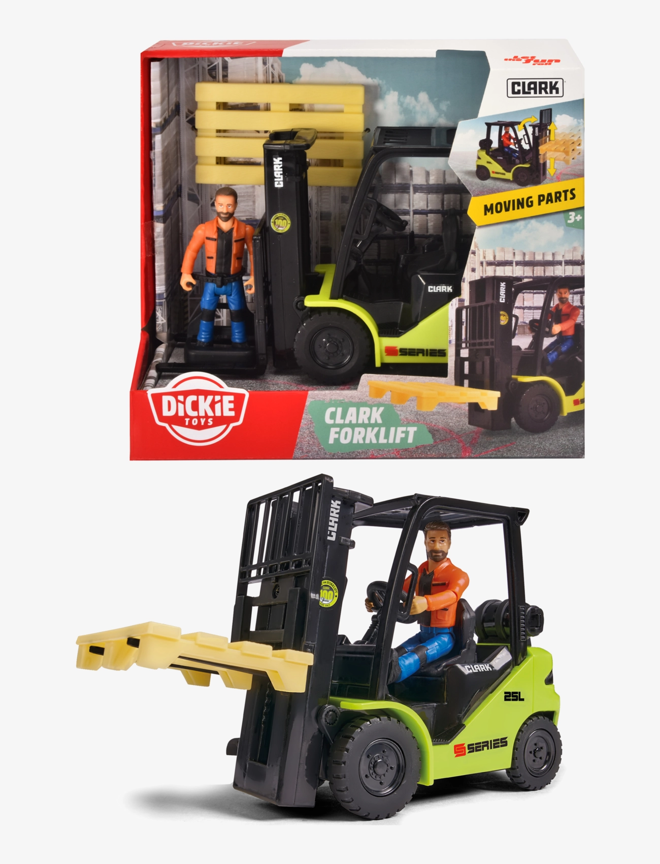 Dickie Toys - Clark Forklift - multi coloured - 1
