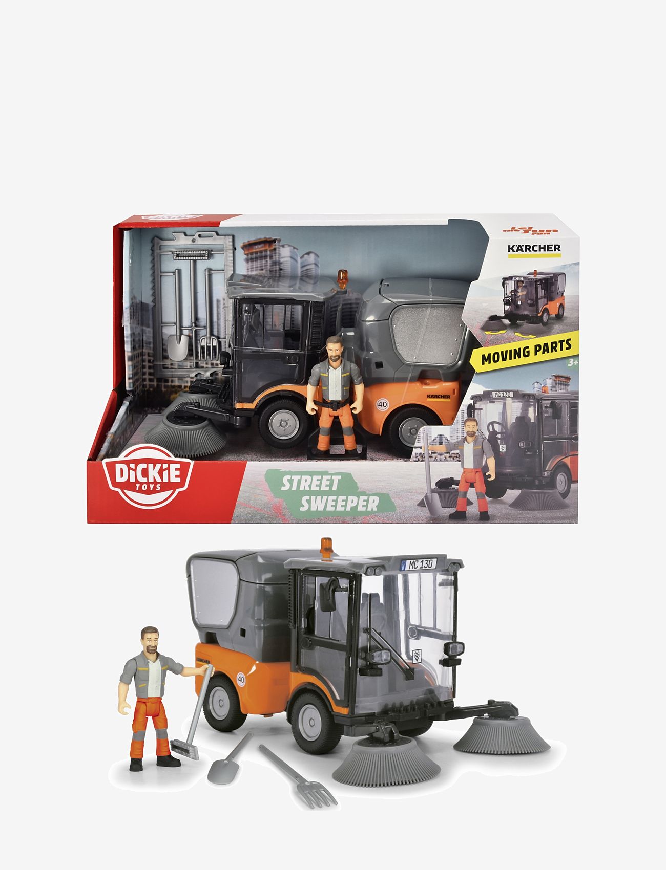 Dickie Toys - Dickie Toys Kaercher Städmaskin, 19,5 cm - byggekøretøjer - multi coloured - 1