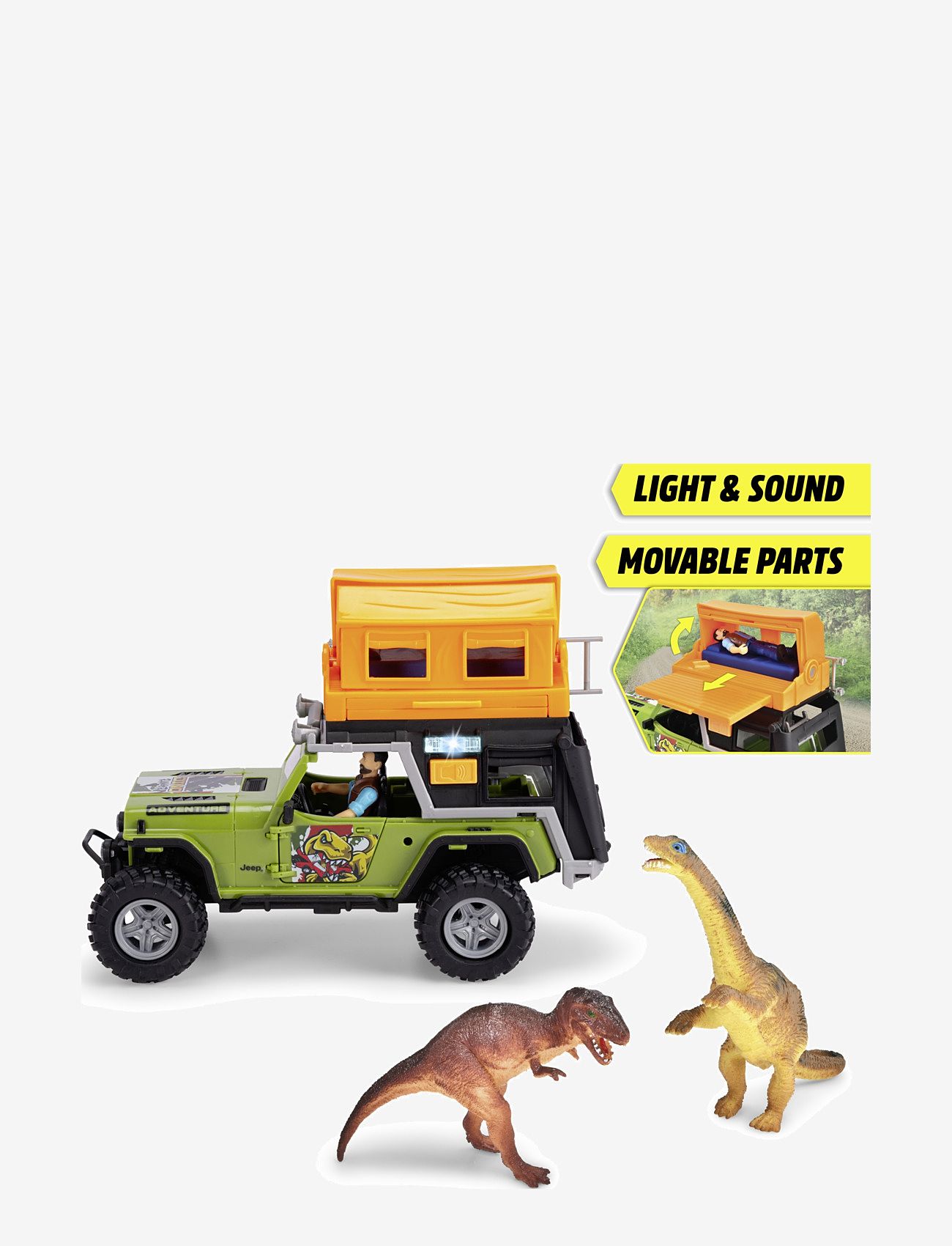 Dickie Toys - Dickie Toys Dino Camper Leksaksbil, 23 cm - leksaksfordon - multi coloured - 5
