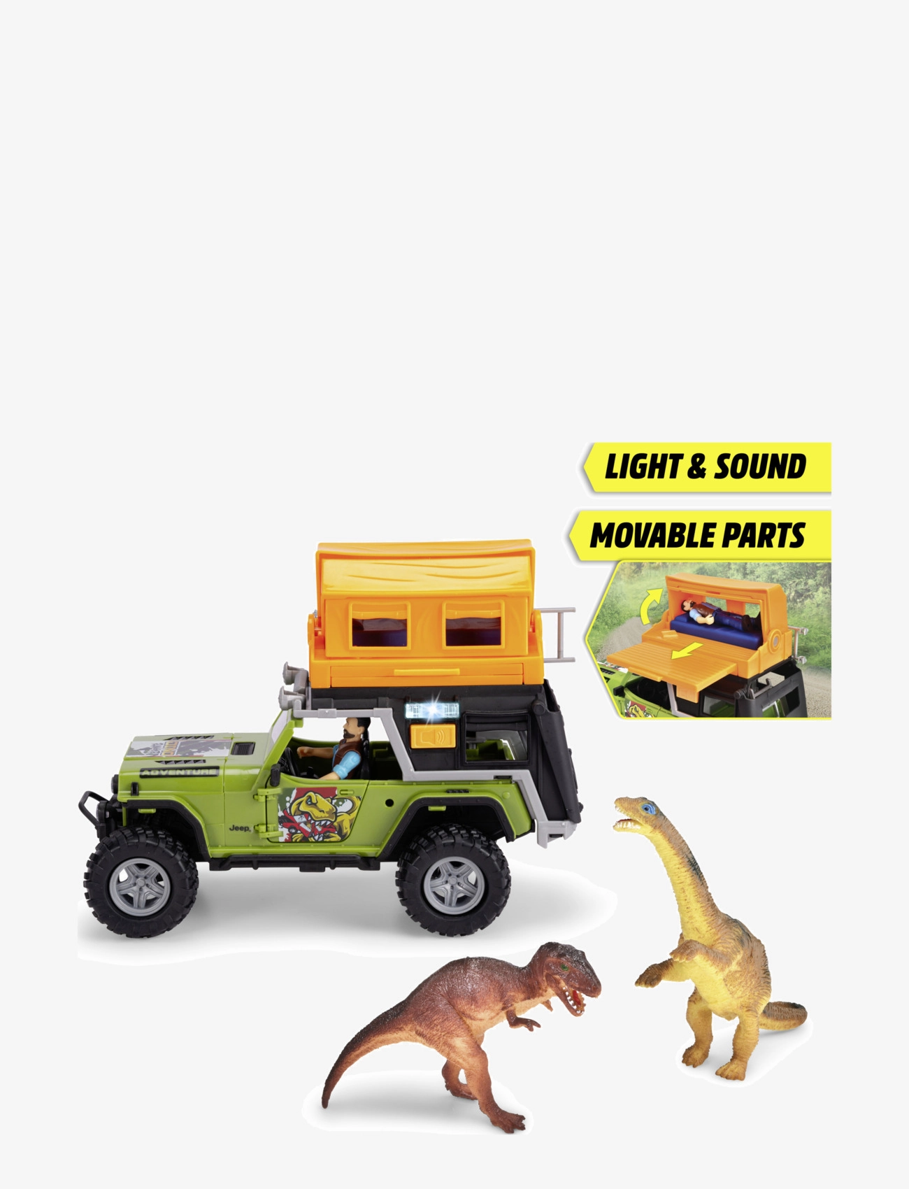 Dickie Toys - Dickie Toys Dino Camper Leksaksbil, 23 cm - legekøretøjer - multi coloured - 5